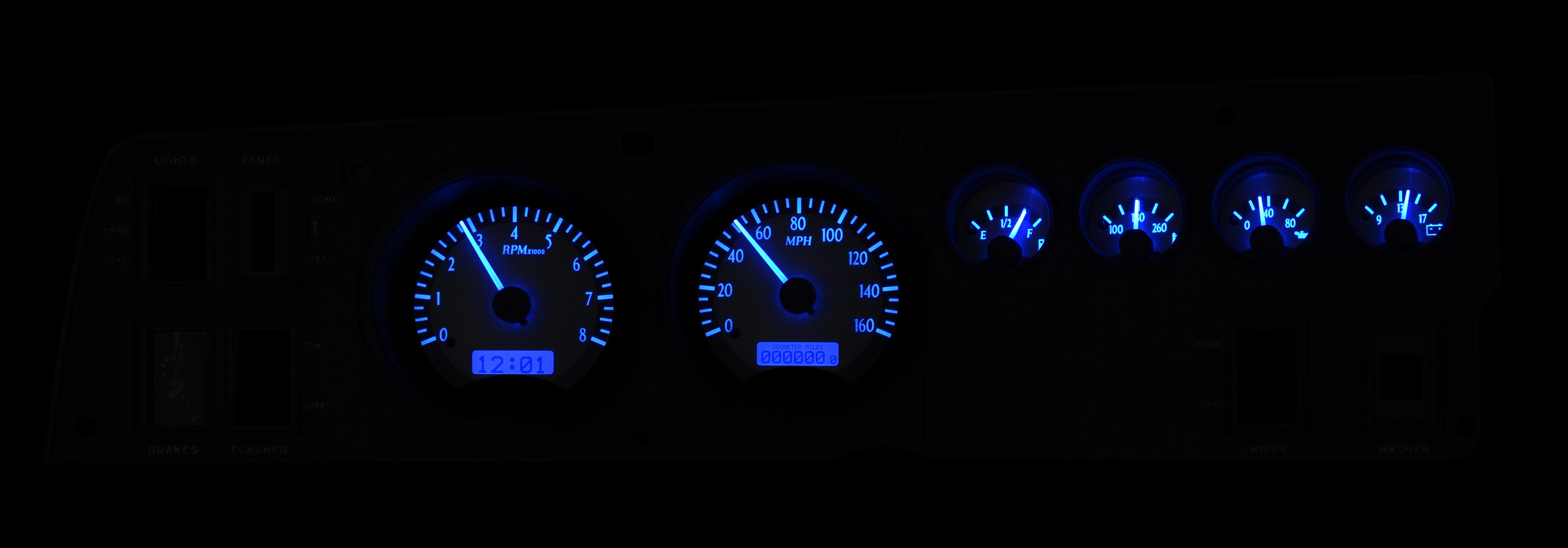 Dakota Digital VHX-68D-CHG — 1968–70 Dodge Charger VHX Gauge
