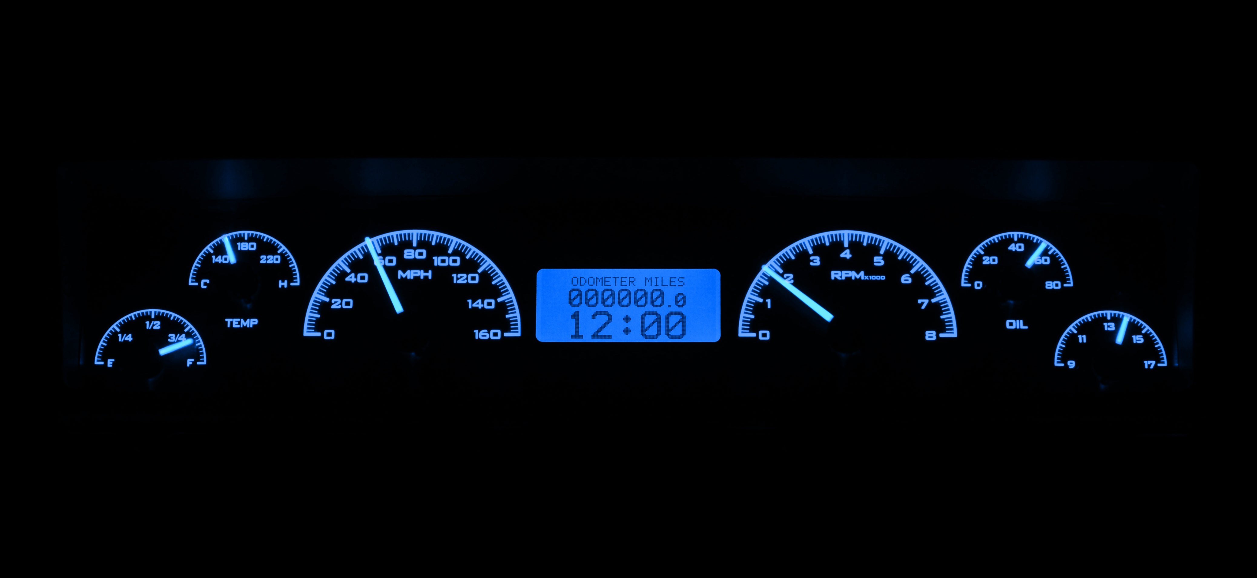 Dakota Digital VHX-69C-NOV — 1969–76 Chevy Nova VHX Gauge Kit