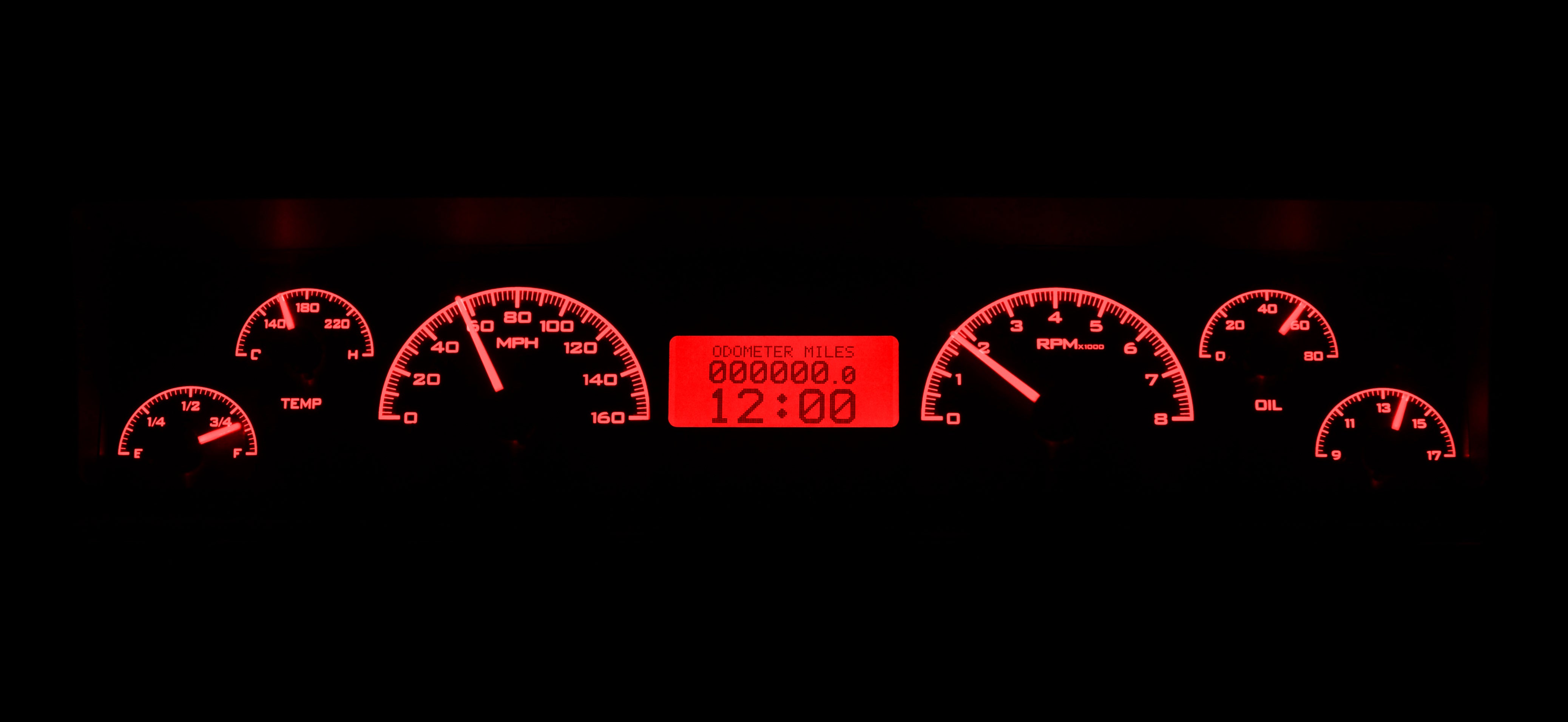Dakota Digital VHX-69C-NOV — 1969–76 Chevy Nova VHX Gauge Kit