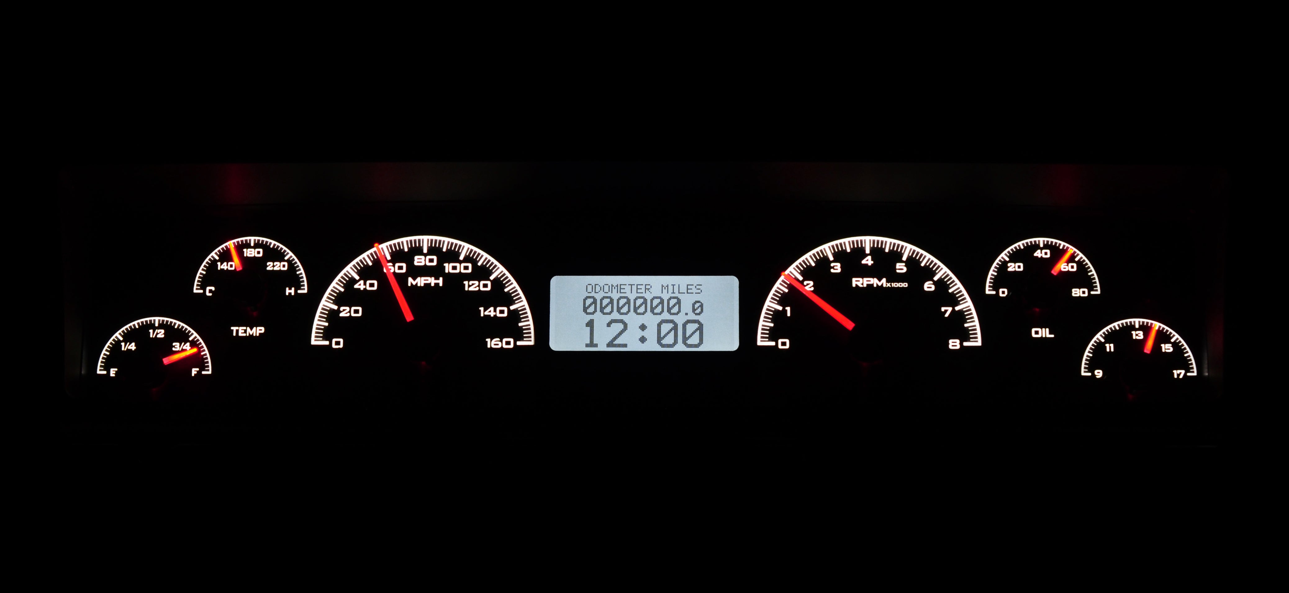 Dakota Digital VHX-69C-NOV — 1969–76 Chevy Nova VHX Gauge Kit