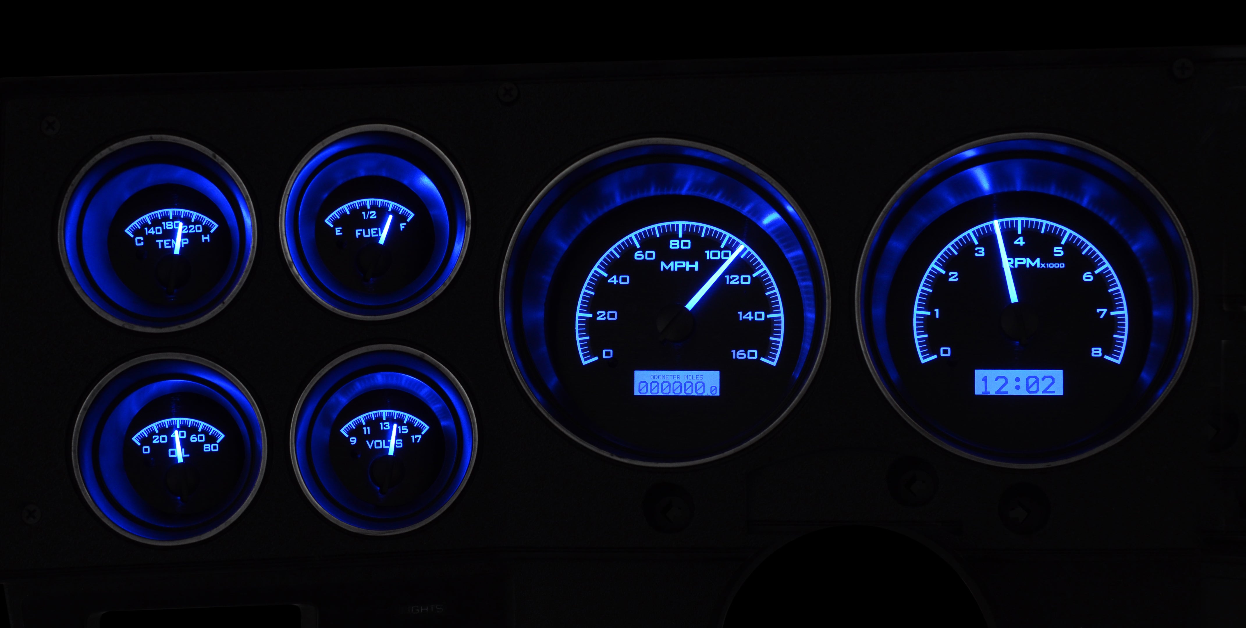 Dakota Digital VHX-73C-PU — 1973–1987 Chevy/GMC C10 Truck VHX Instrument System