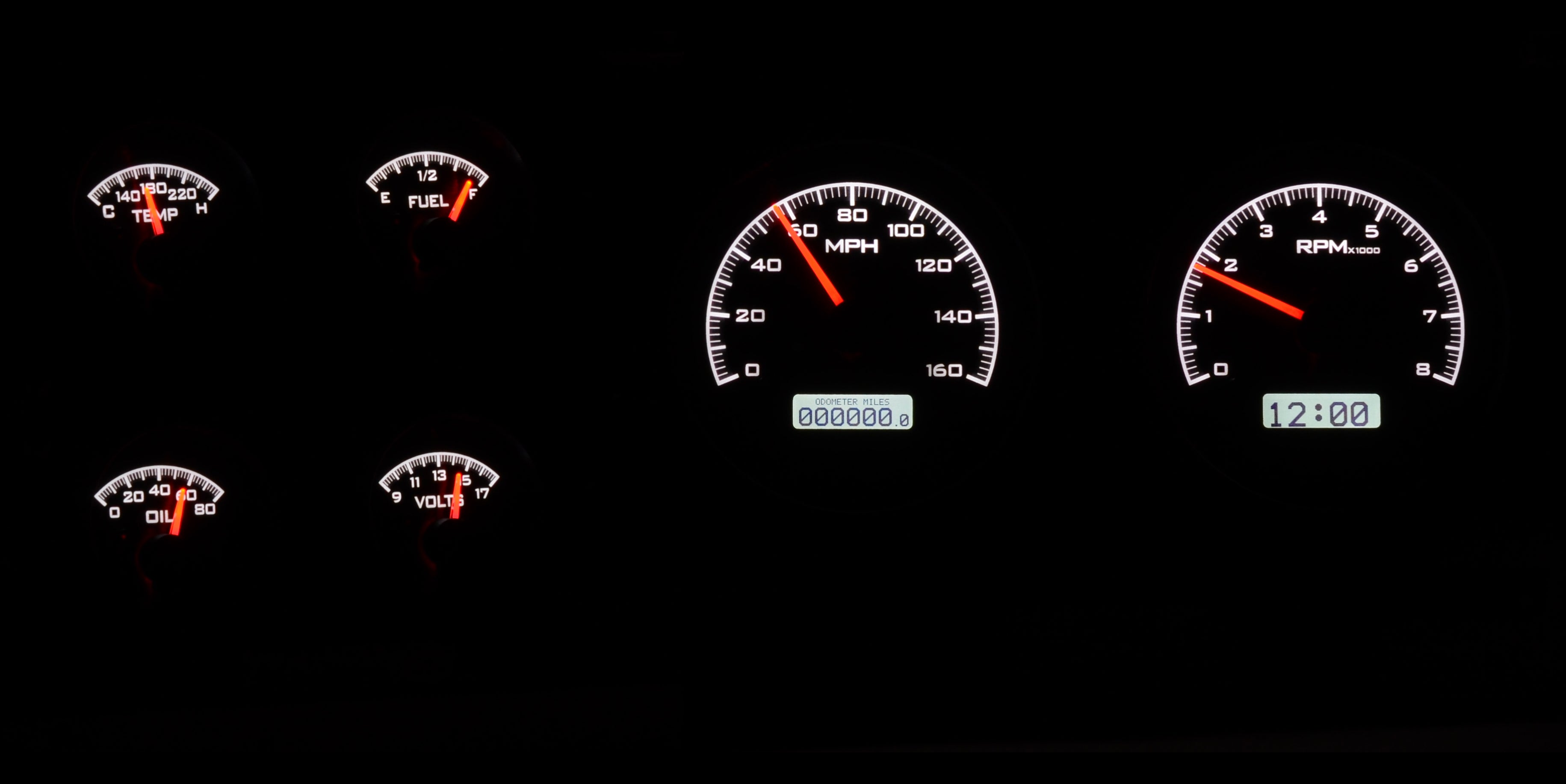 Dakota Digital VHX-73C-PU — 1973–1987 Chevy/GMC C10 Truck VHX Instrument System