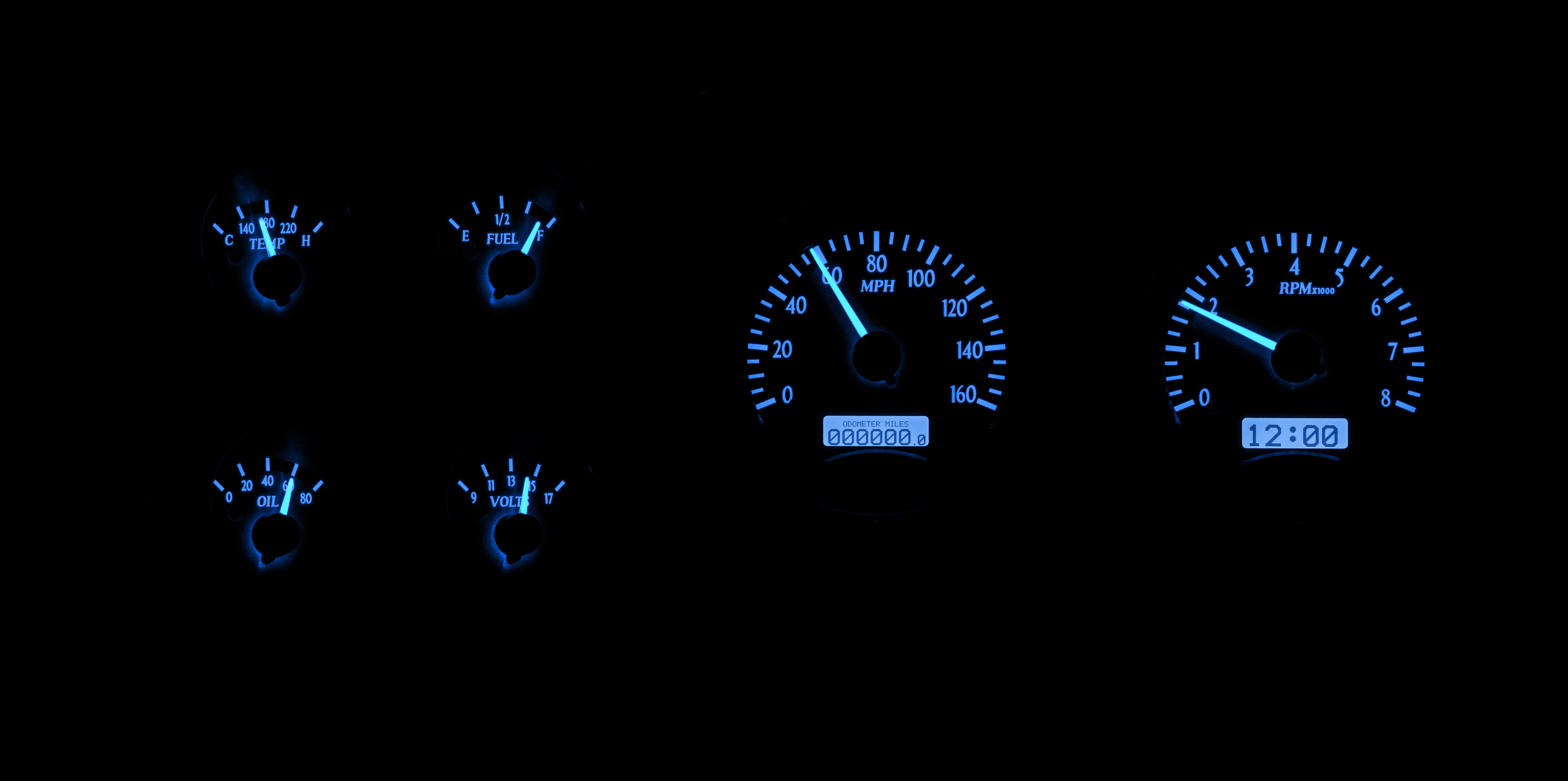 Dakota Digital VHX-73C-PU — 1973–1987 Chevy/GMC C10 Truck VHX Instrument System