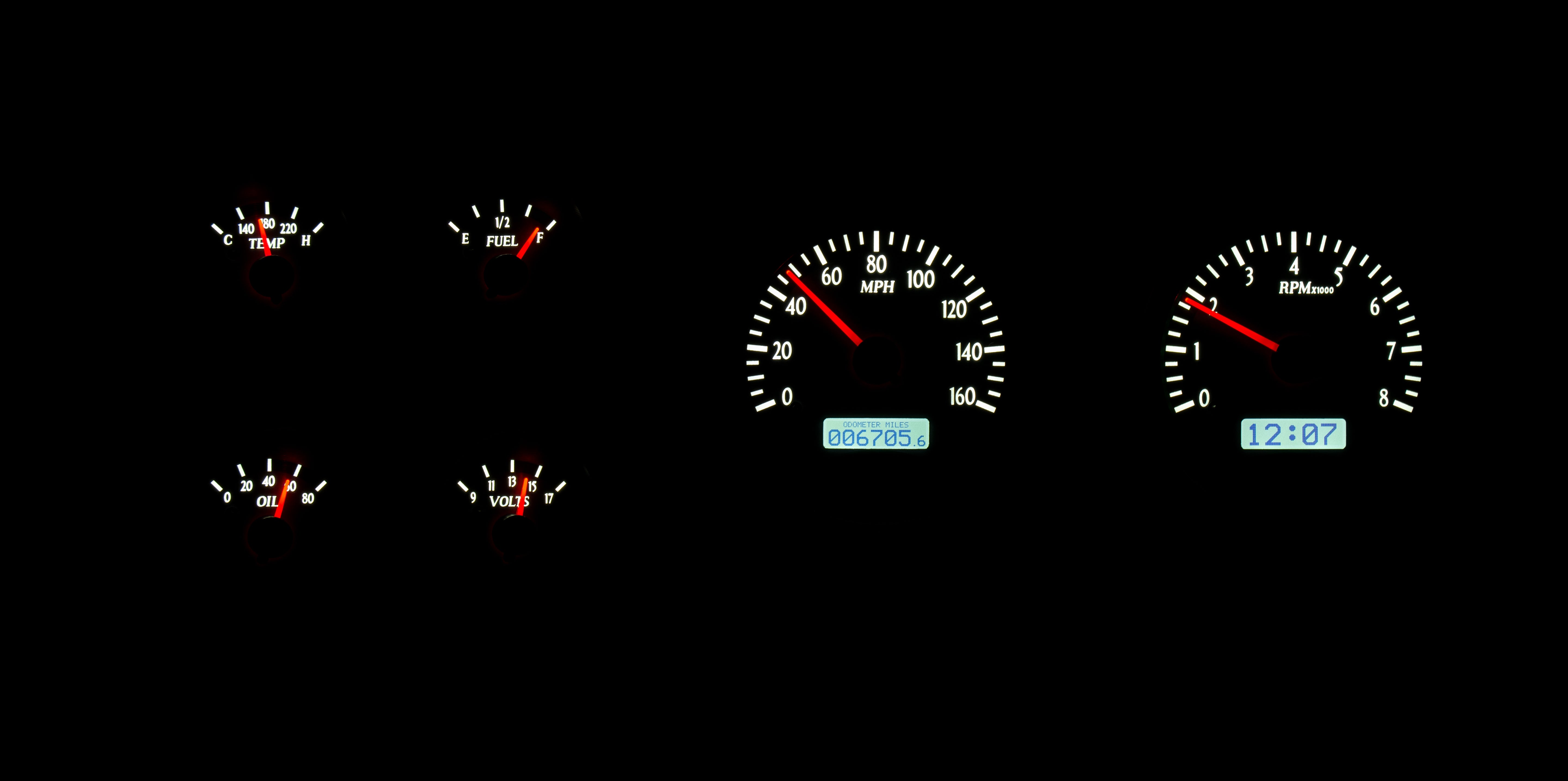 Dakota Digital VHX-73C-PU — 1973–1987 Chevy/GMC C10 Truck VHX Instrument System