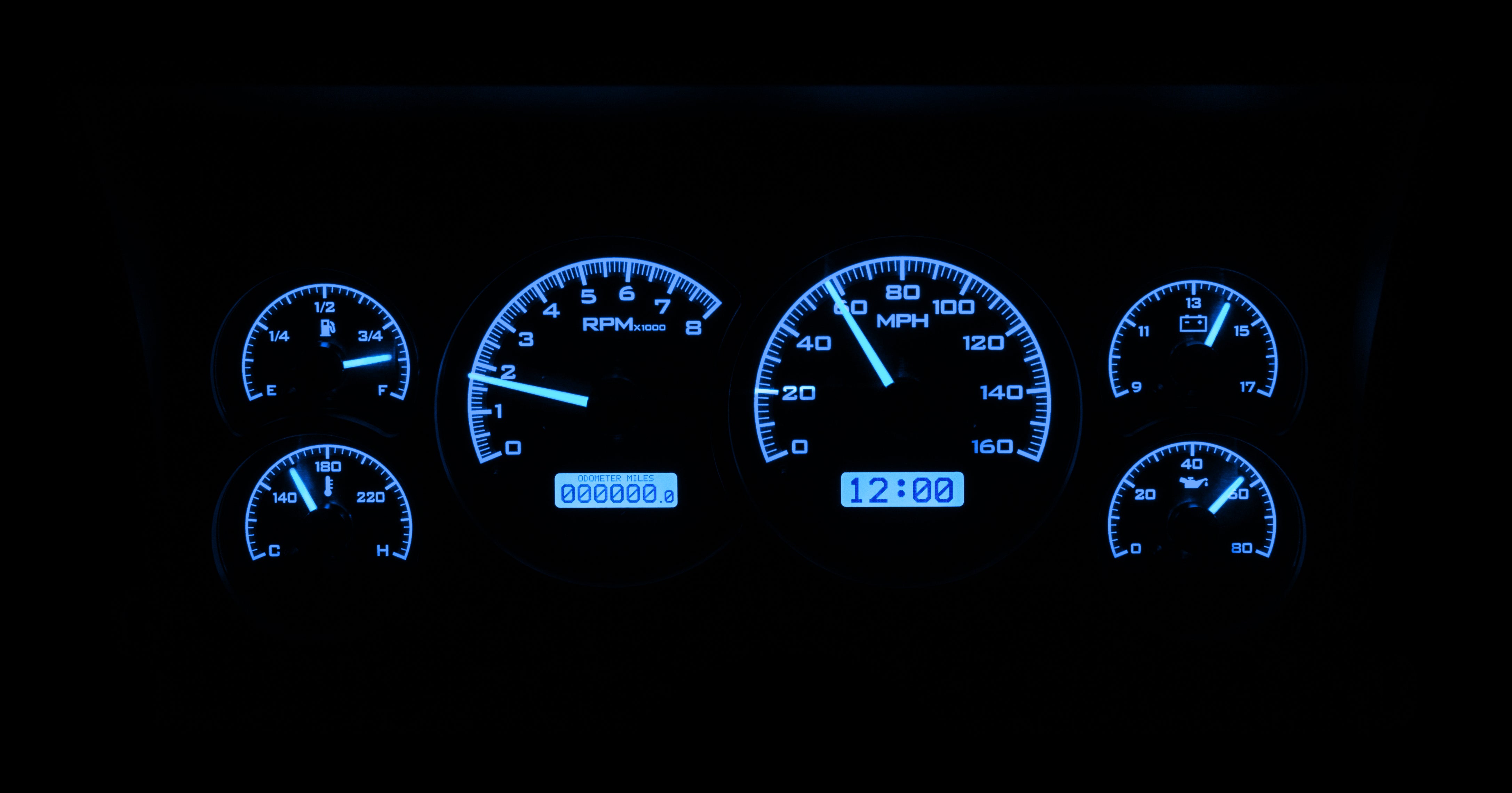 Dakota Digital VHX-88C-PU — 1988–1994 Chevy/GMC C/K Truck VHX Instrument System