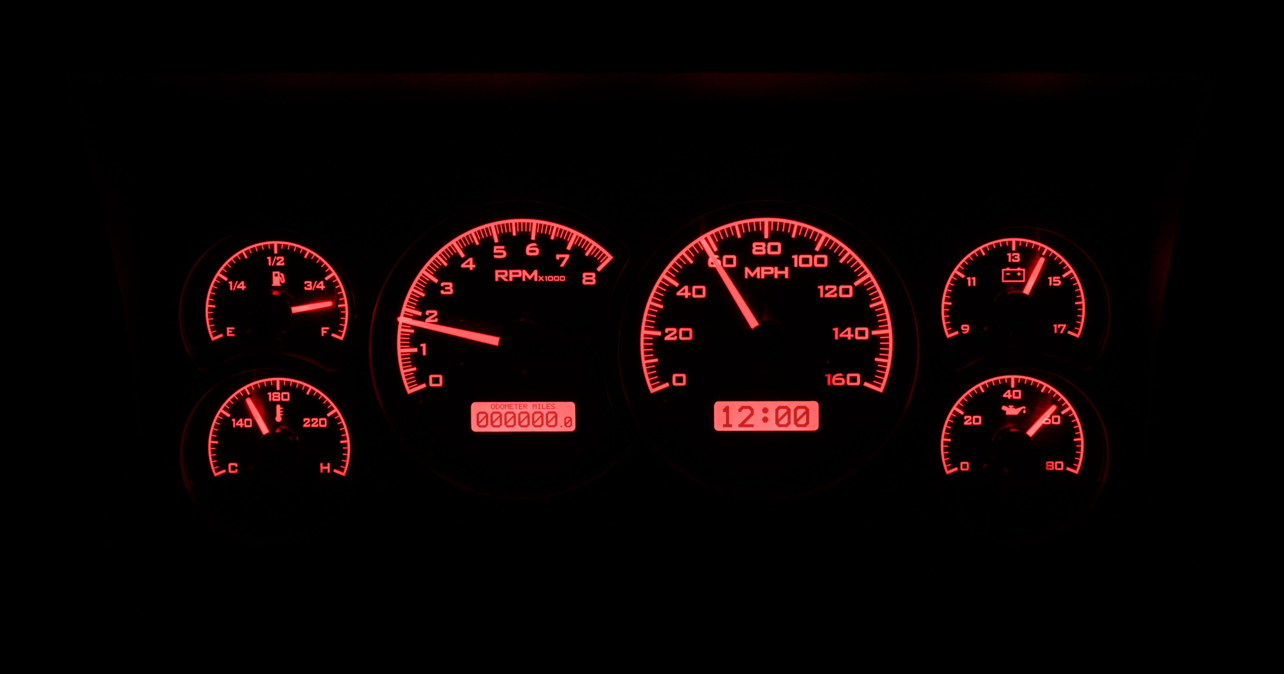 Dakota Digital VHX-88C-PU — 1988–1994 Chevy/GMC C/K Truck VHX Instrument System