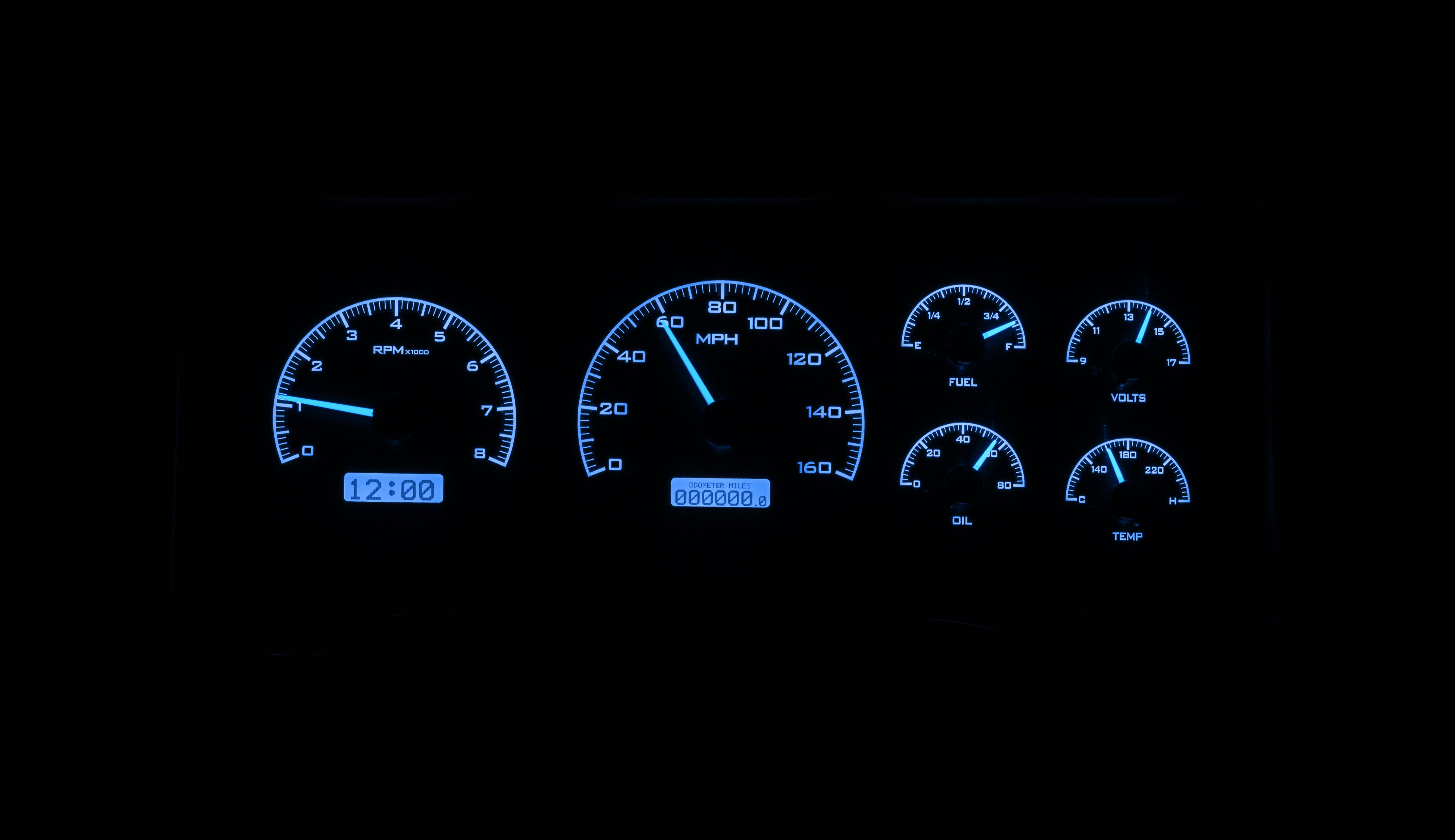 Dakota Digital VHX-95C-PU — 1995–1998 GM Truck & 1995–2000 Chevy/GMC SUV/HD VHX Instrument System