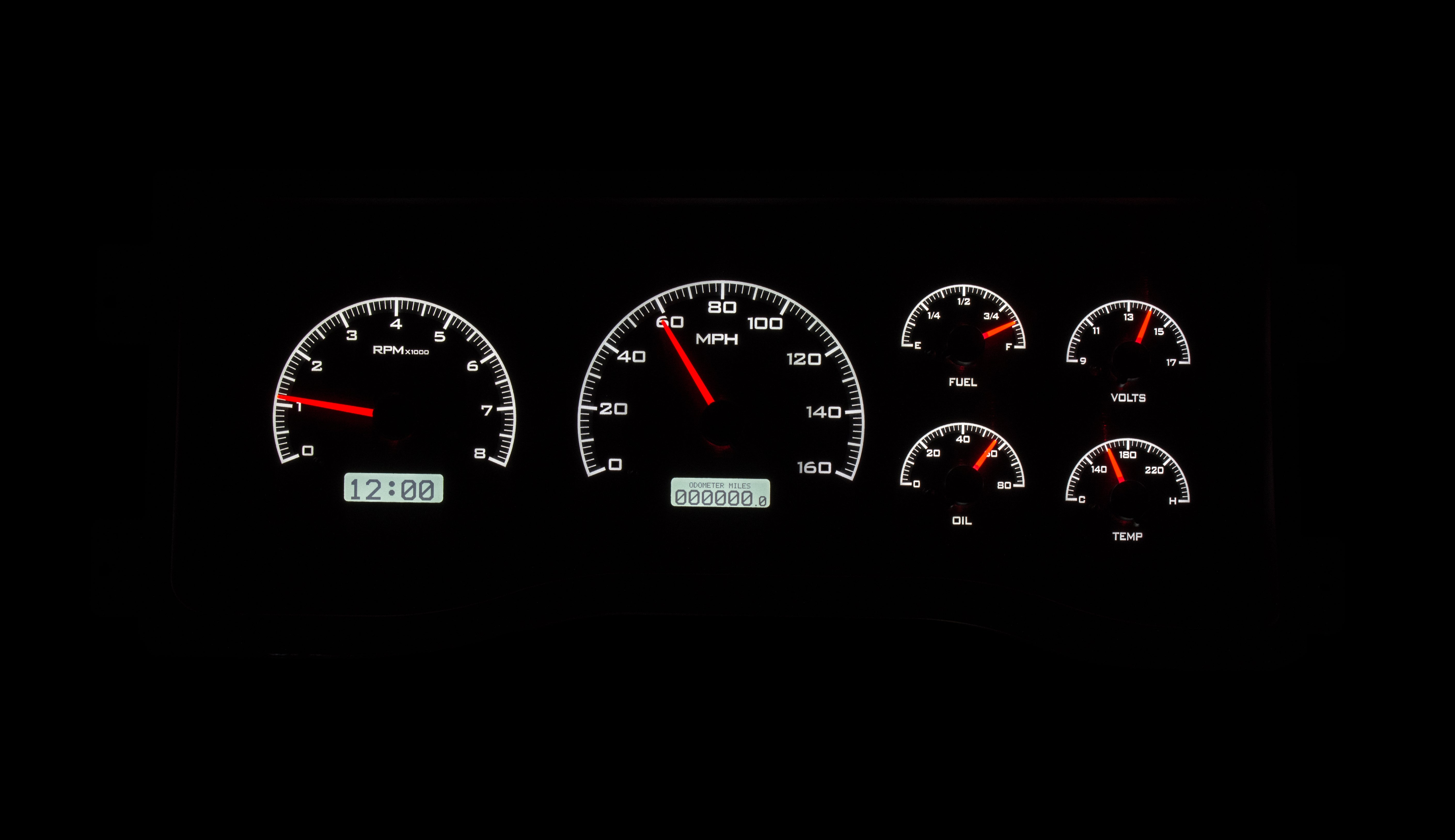 Dakota Digital VHX-95C-PU — 1995–1998 GM Truck & 1995–2000 Chevy/GMC SUV/HD VHX Instrument System
