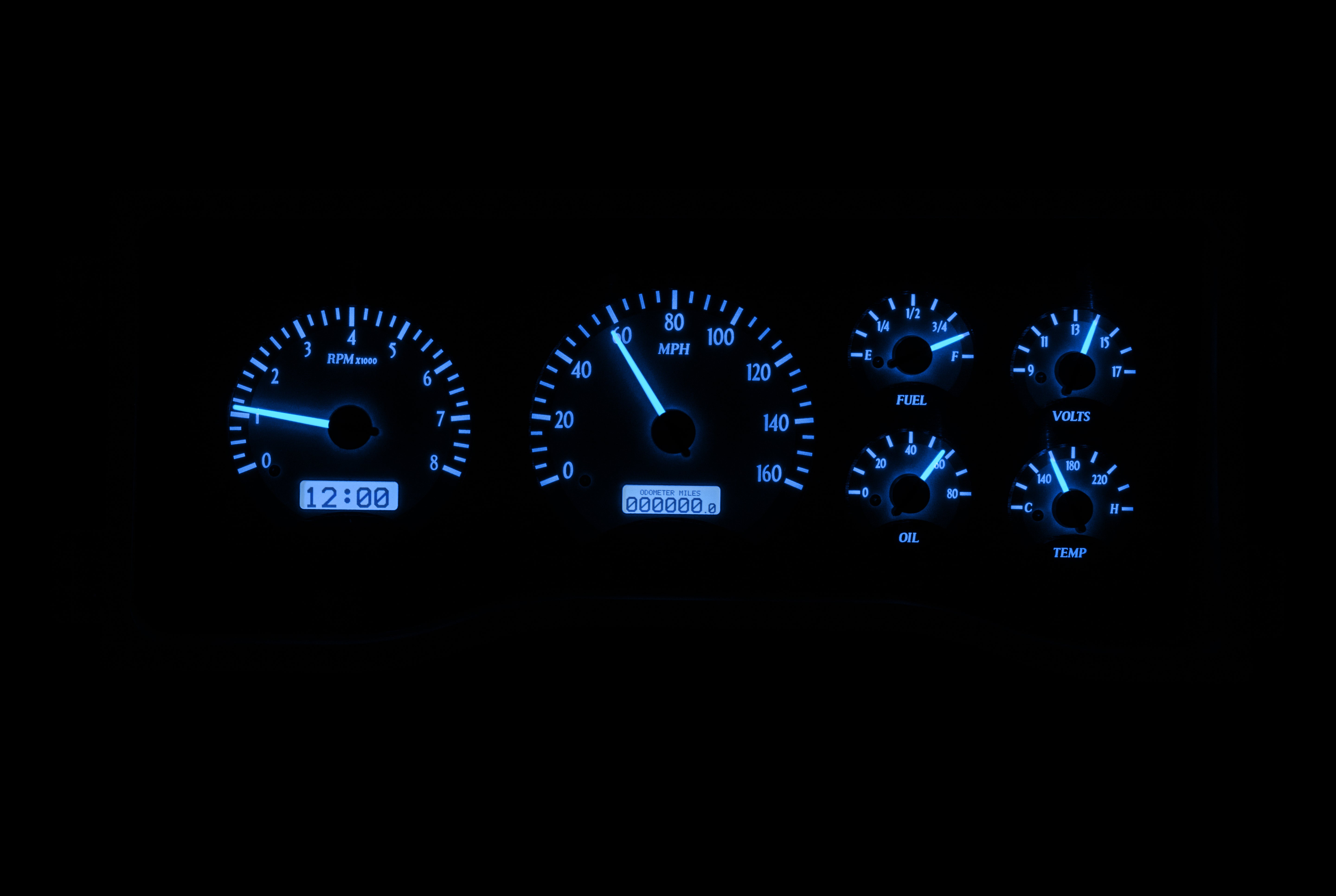 Dakota Digital VHX-95C-PU — 1995–1998 GM Truck & 1995–2000 Chevy/GMC SUV/HD VHX Instrument System