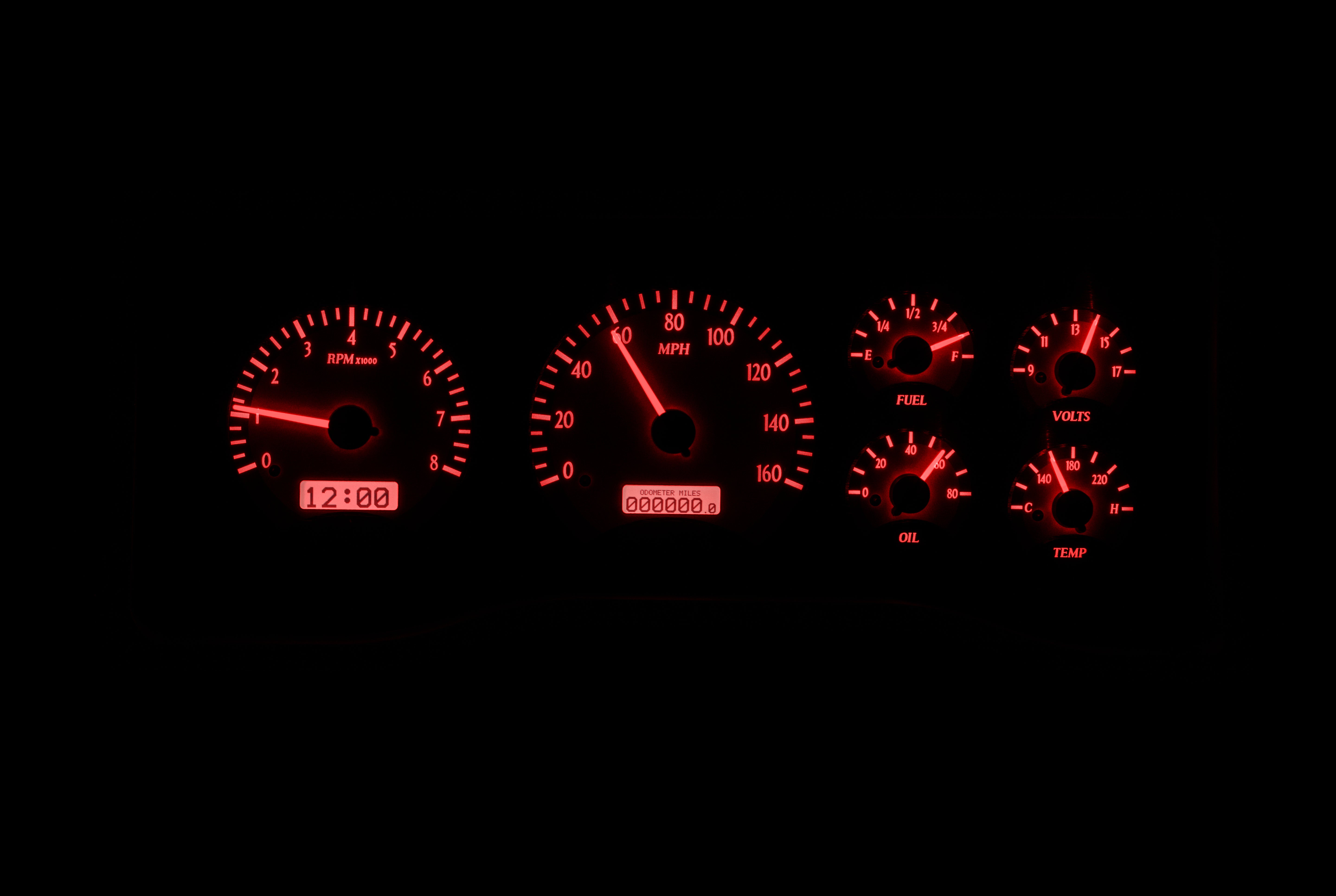 Dakota Digital VHX-95C-PU — 1995–1998 GM Truck & 1995–2000 Chevy/GMC SUV/HD VHX Instrument System