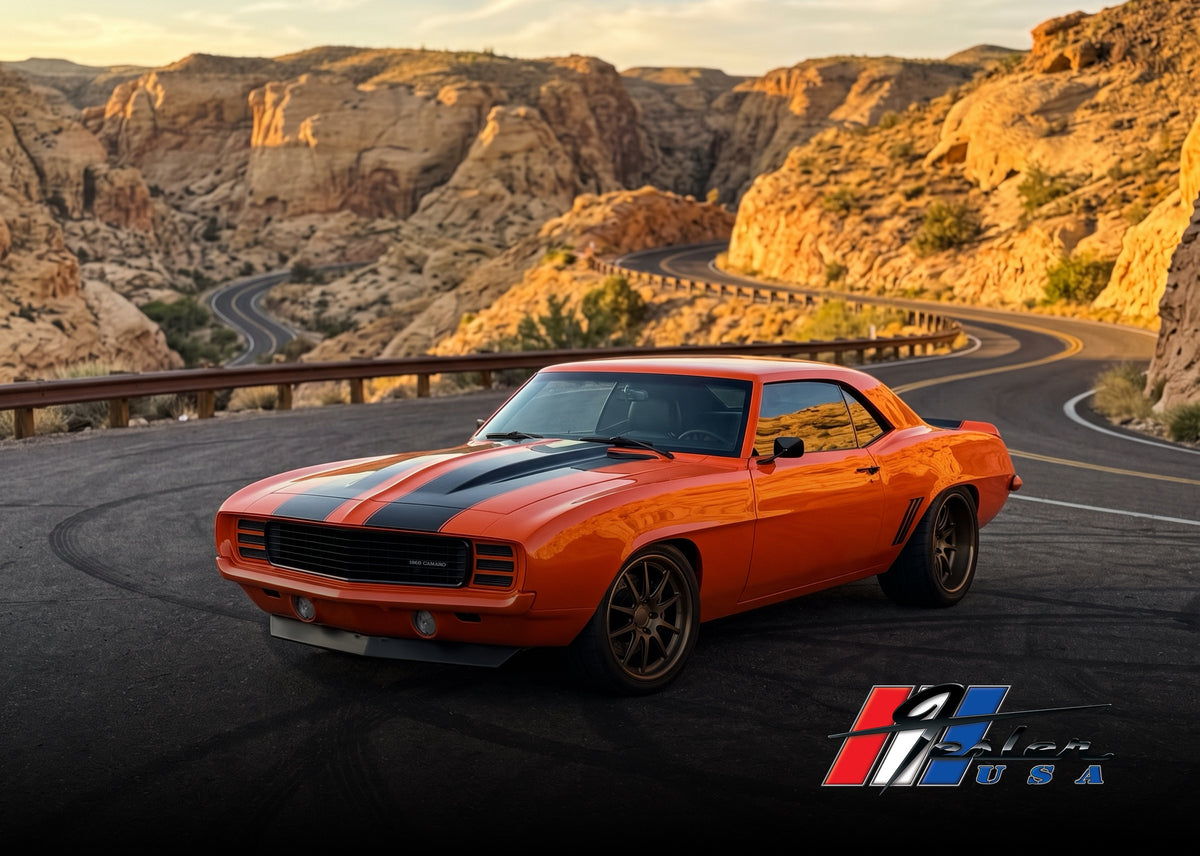 1969 Chevrolet Camaro Z/28 with Fesler USA flush-mount glass
