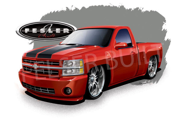FESLER USA 2010 CHEVY TRUCK LIMITED RED PRINT