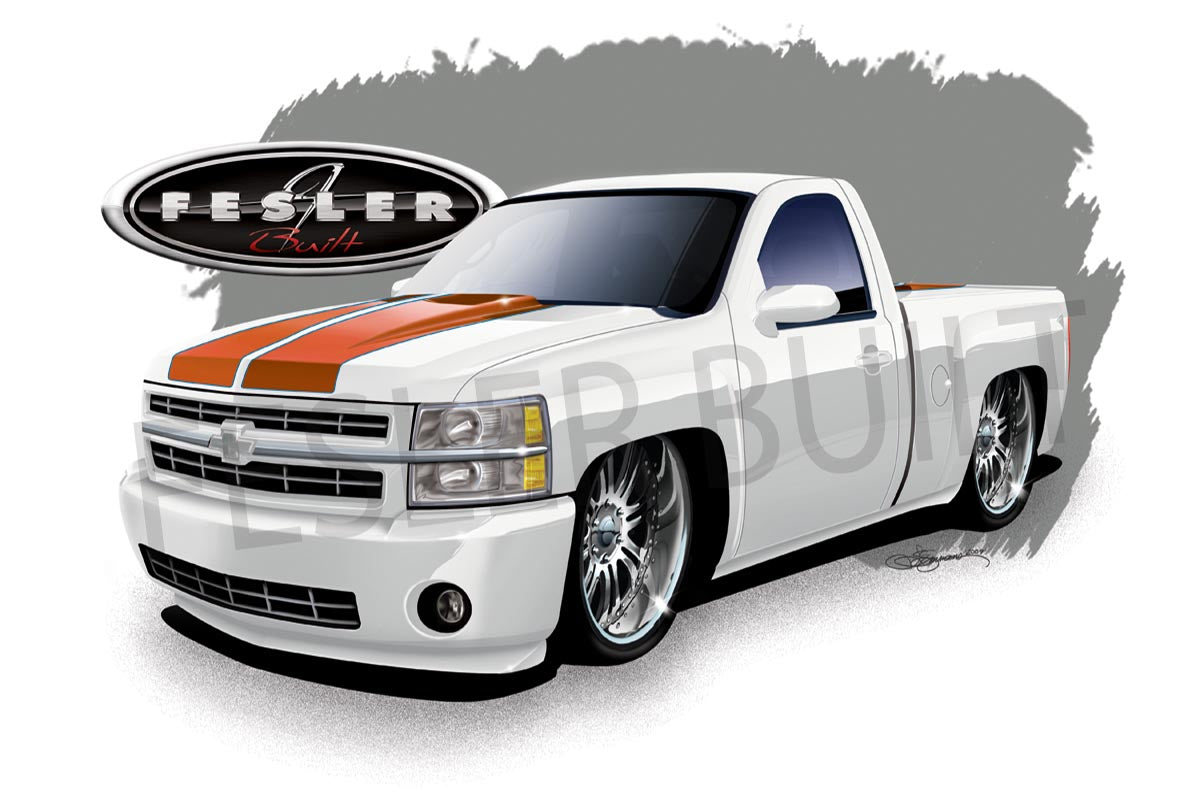 FESLER USA 2010 CHEVY TRUCK LIMITED WHT PRINT