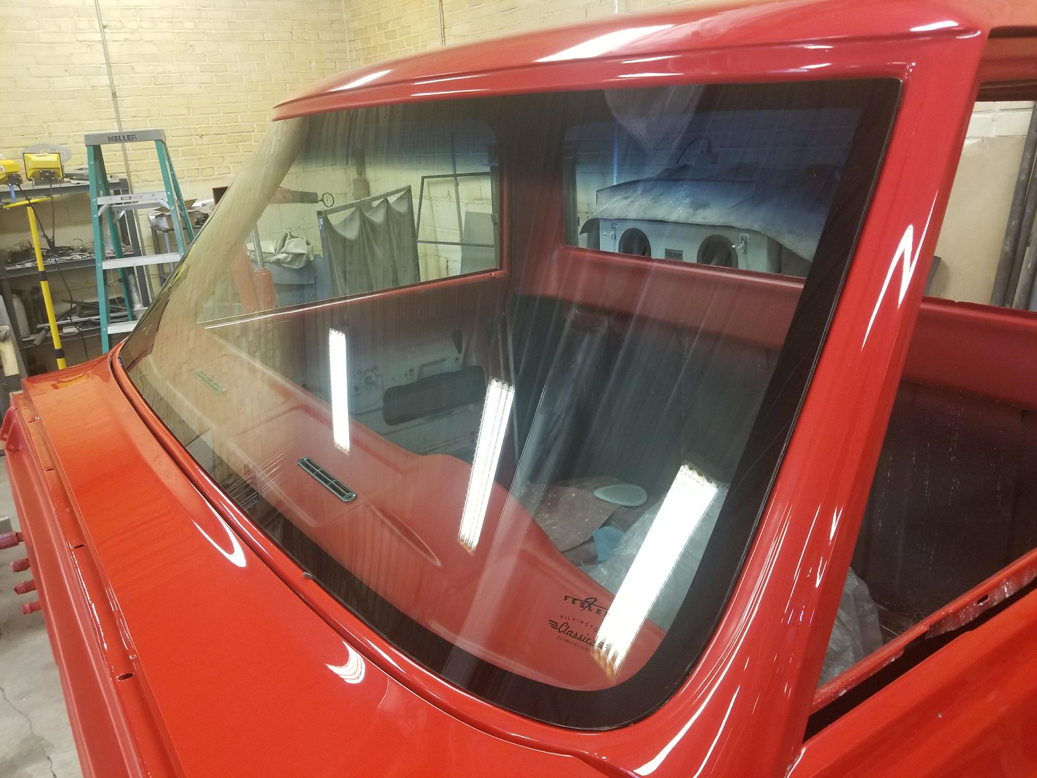1967-72 C-10 Truck DOT Flush Mount Rubber Less Glass. Made in America.