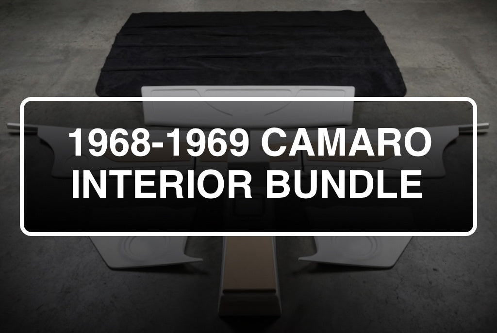 Fesler 1968-69 first-gen Camaro full interior kit in fiberglass with smooth gel-coat finish