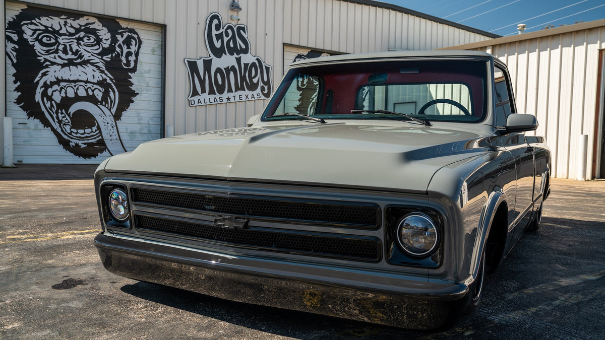 1967-72 Chevrolet C10 with Fesler flush-mount glass kit installed