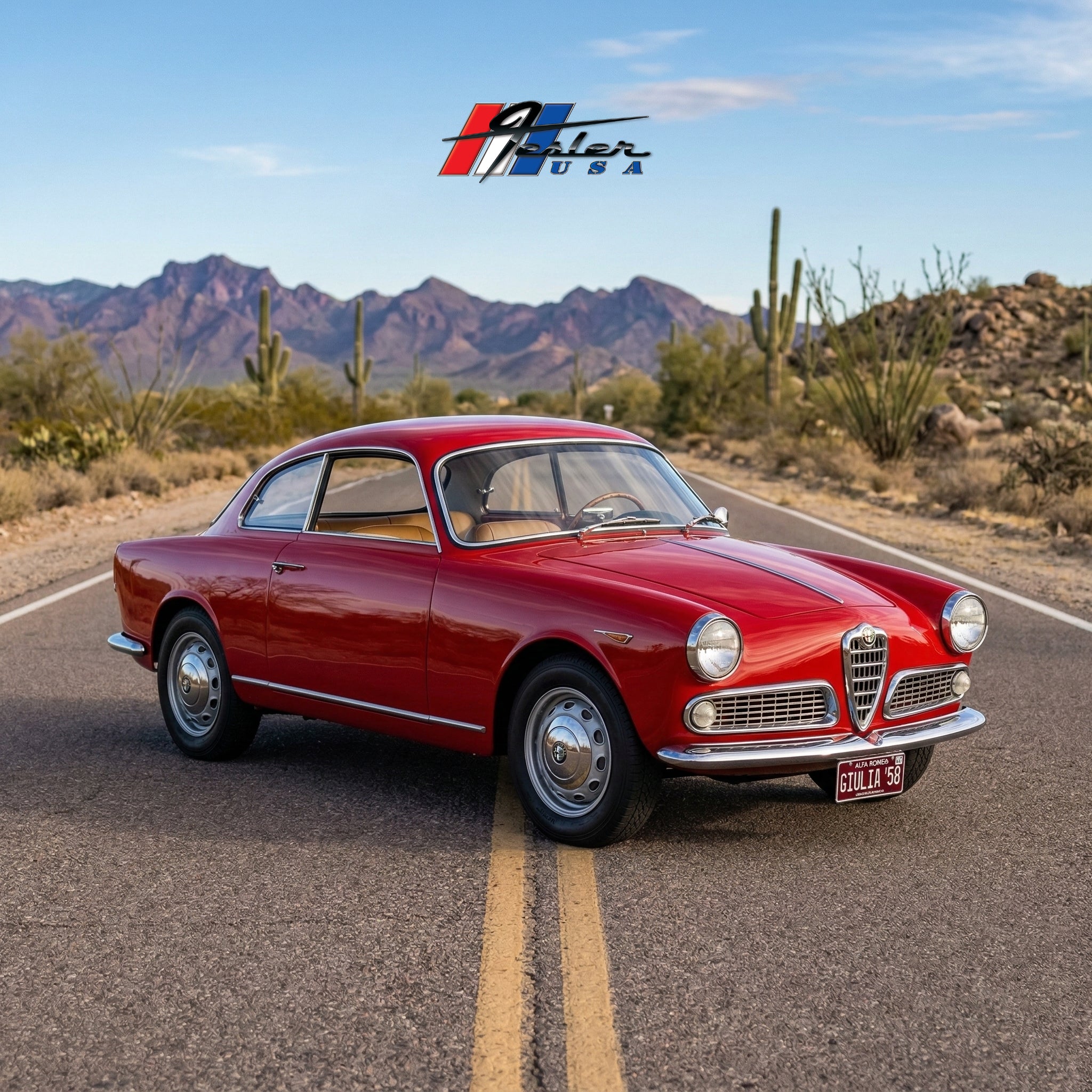 1954-65 Alfa Romeo Giulietta Sprint Windshield | Pilkington