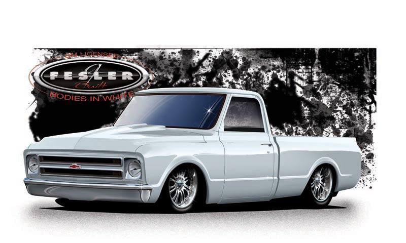 1967-72 Chevrolet C10 Truck Body In White by Fesler USA Phoenix AZ