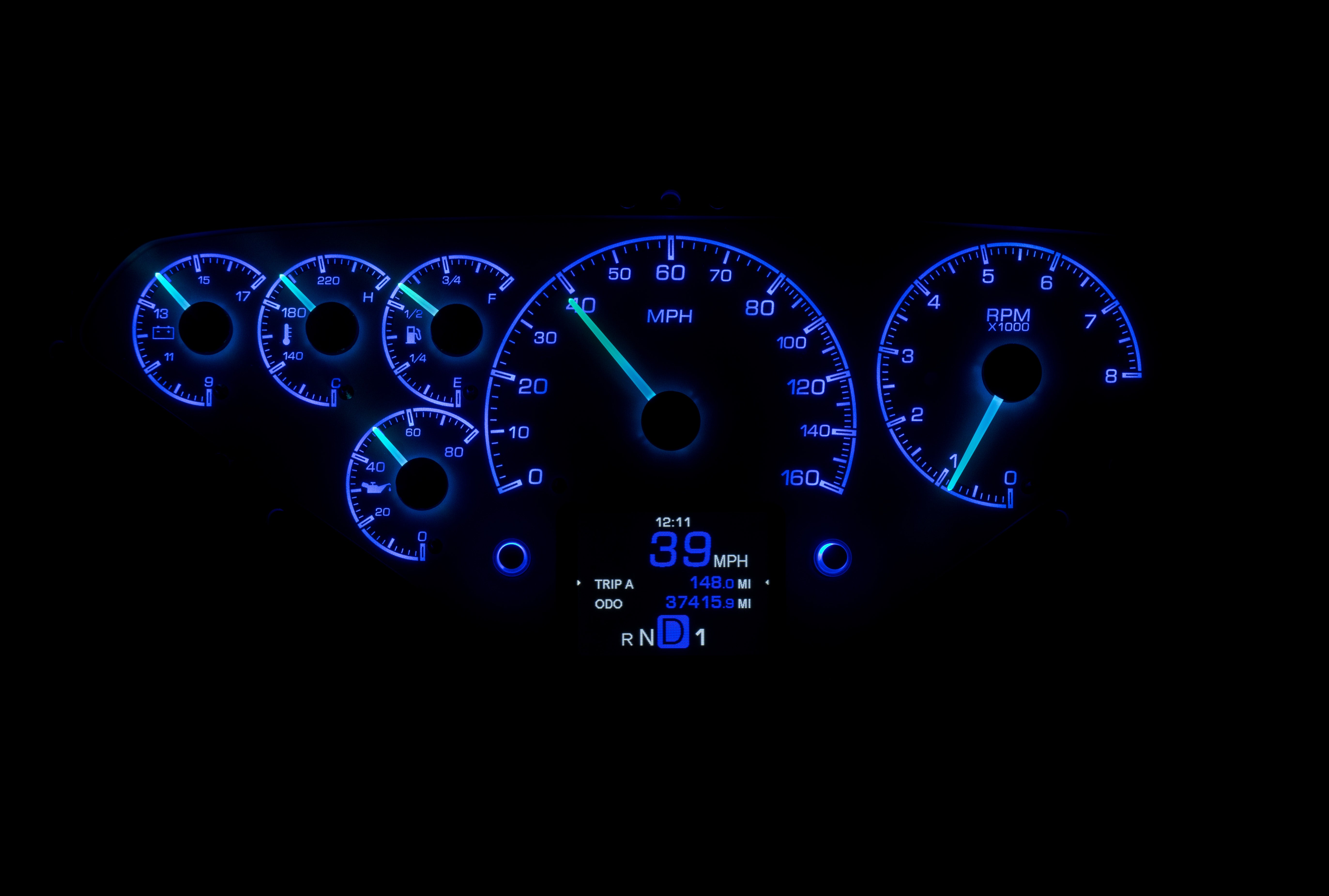 Dakota Digital HDX-55C-PU — 1955–1959 Chevy/GMC Truck HDX Instrument System