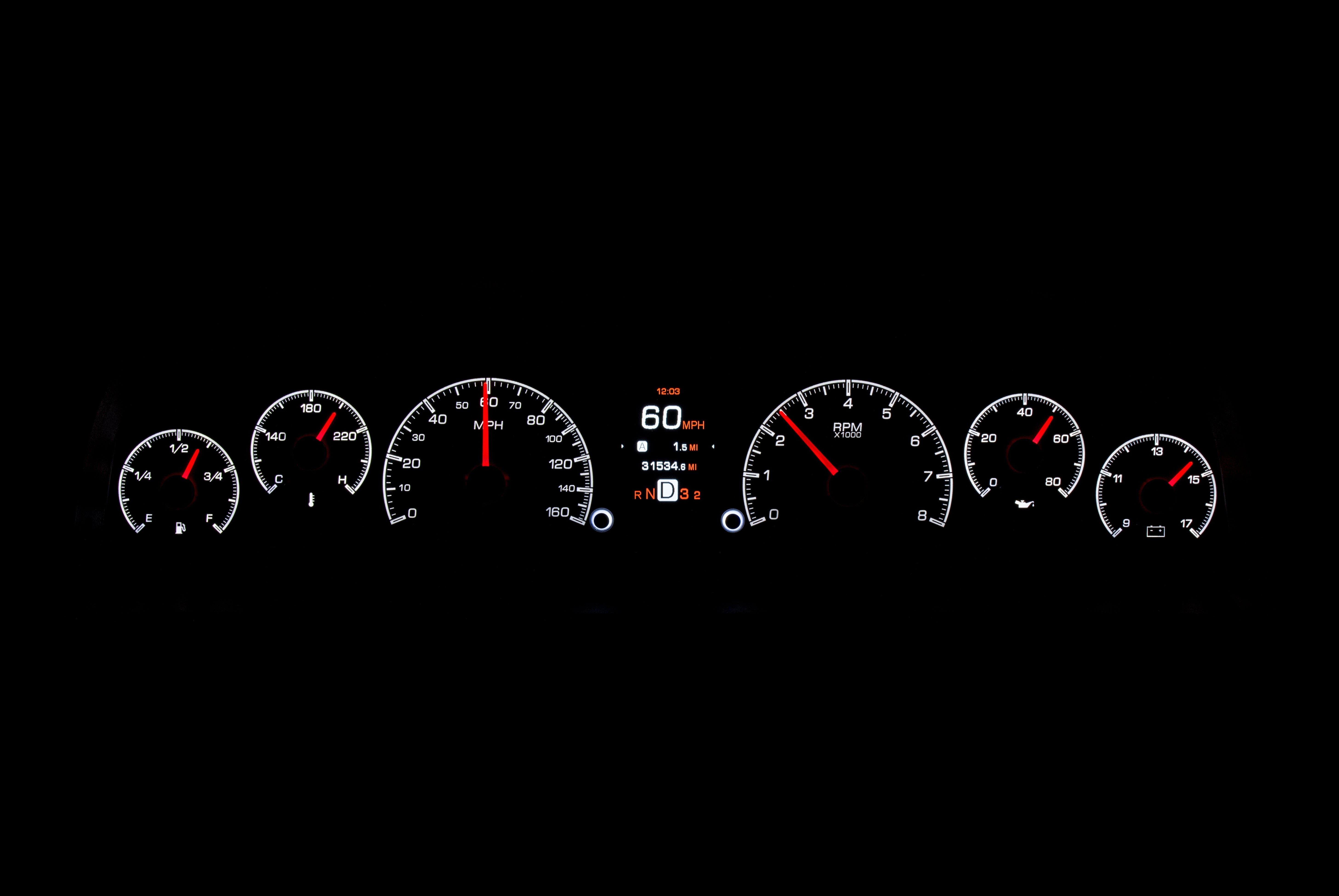 Dakota Digital HDX-60C-PU — 1960–1963 Chevy/GMC Truck HDX Instrument S