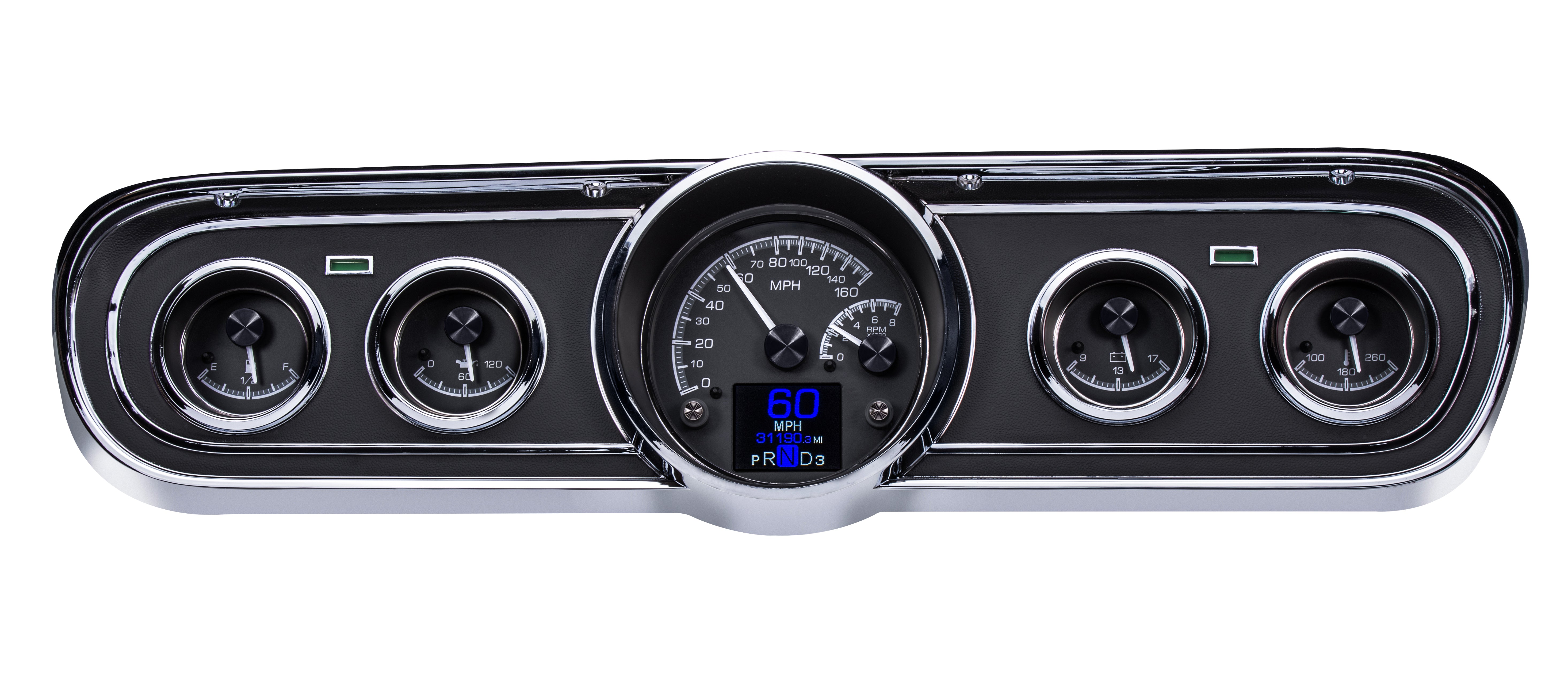 Dakota Digital HDX-65F-MUS — 1964.5–1966 Ford Mustang HDX Instrument S