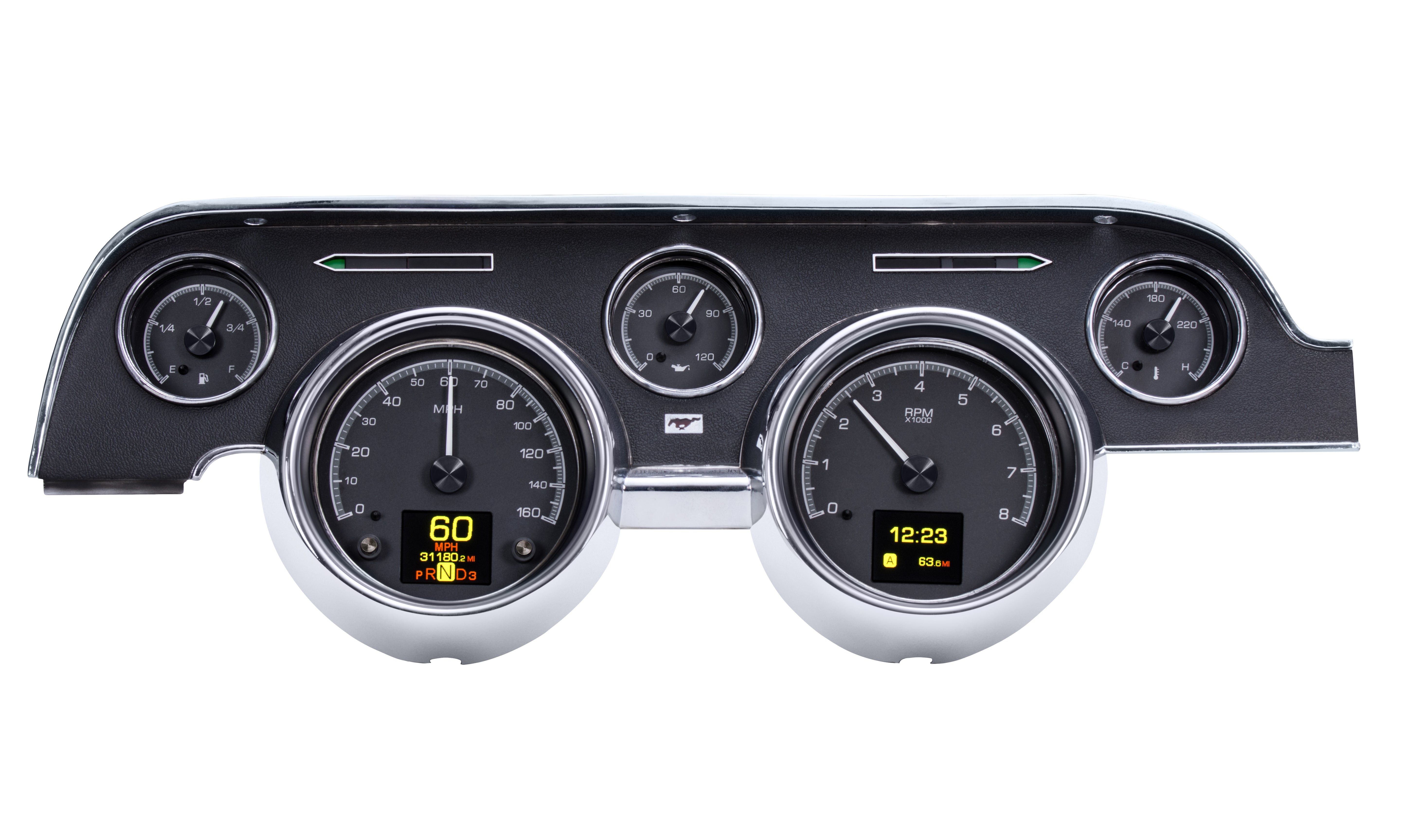 Dakota Digital HDX-67F-MUS — 1967–68 Ford Mustang HDX Gauge