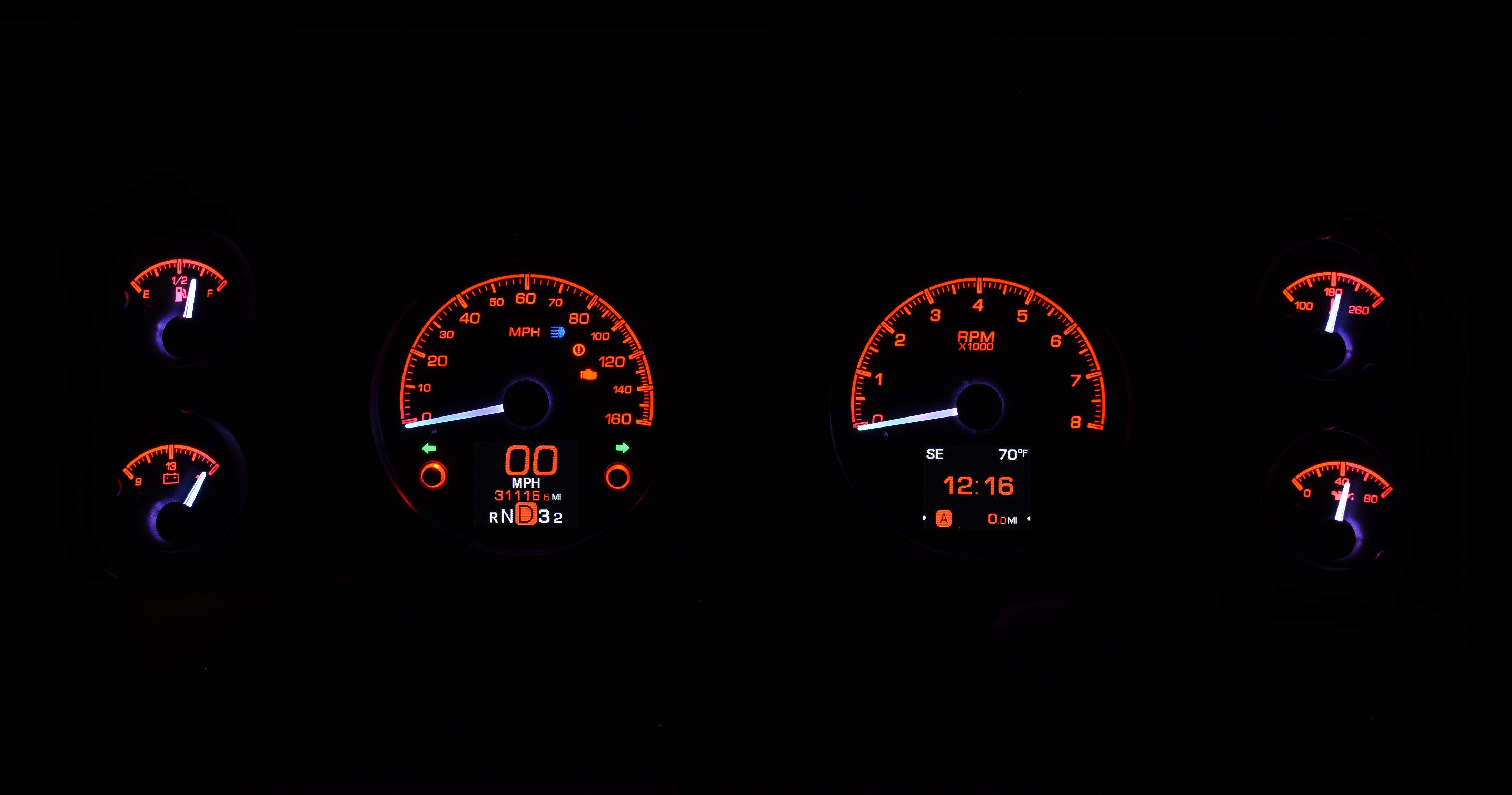 Dakota Digital HDX-70C-CAM — 1970–1981 Chevy Camaro HDX Instrument System