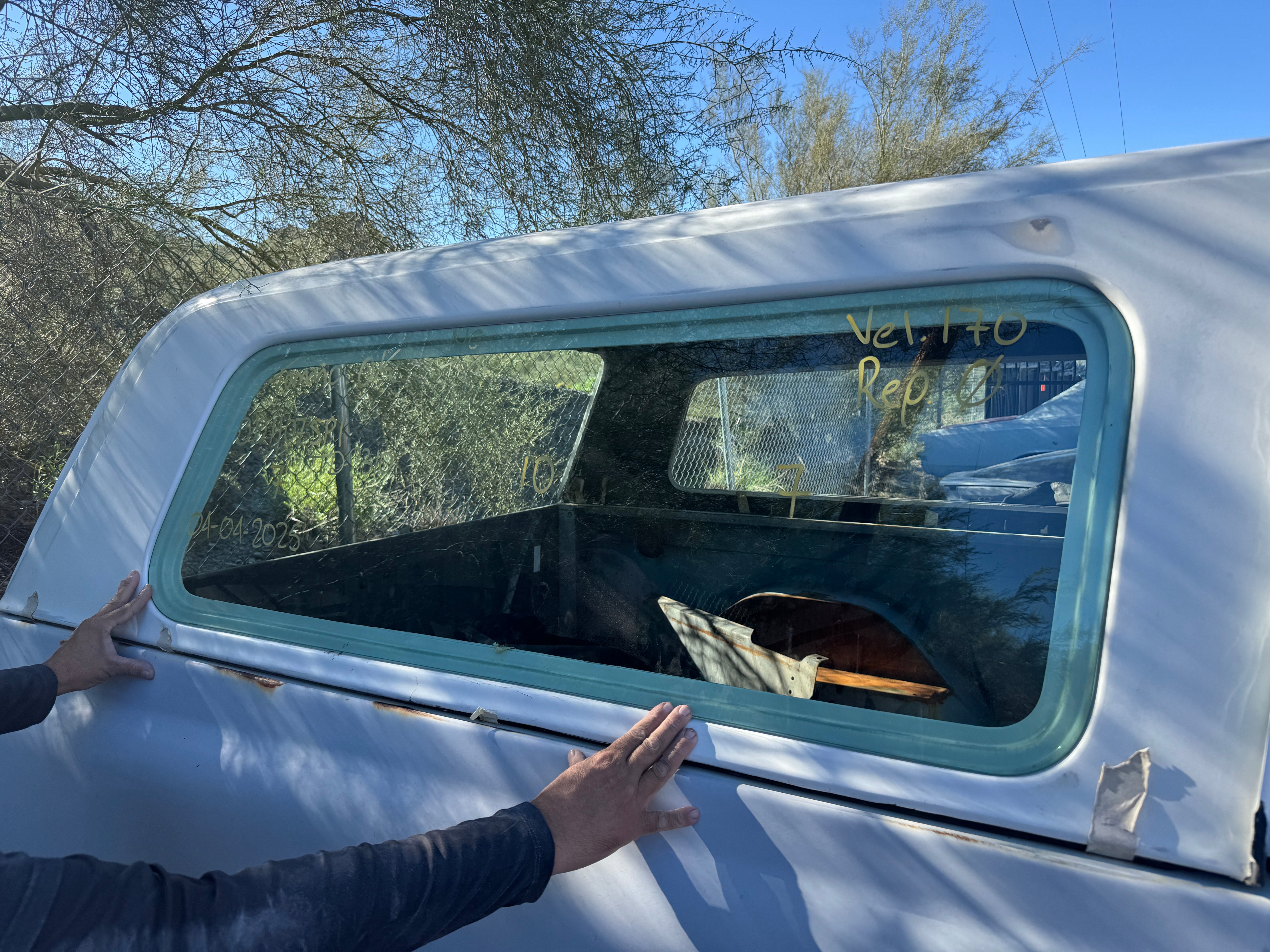 1969-72 C-10 Blazer DOT Flush Mount Rubber Less Glass. Made in America.