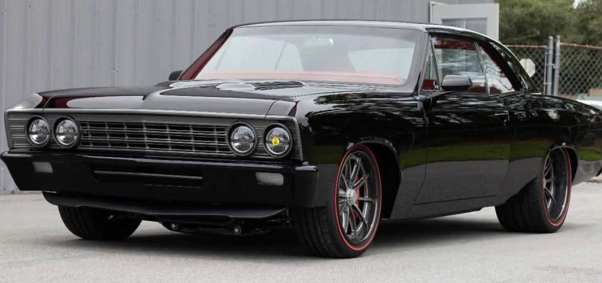 1966–1967 Chevelle Flush-Mount Glass Kit — DOT, Trimless, American-Made (Front & Rear)