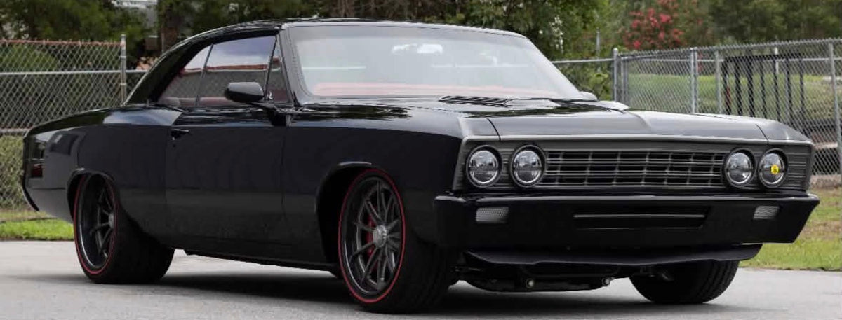 1966–1967 Chevelle Flush-Mount Glass Kit — DOT, Trimless, American-Made (Front & Rear)