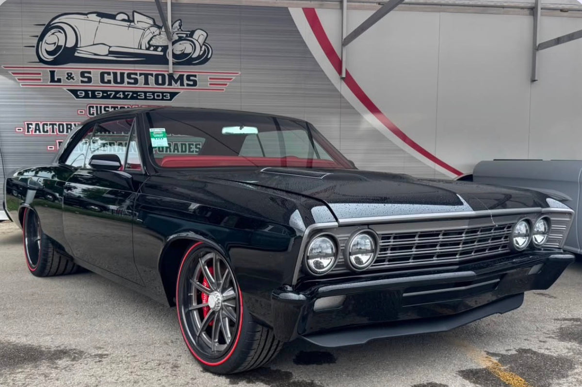 1966–1967 Chevelle Flush-Mount Glass Kit — DOT, Trimless, American-Made (Front & Rear)