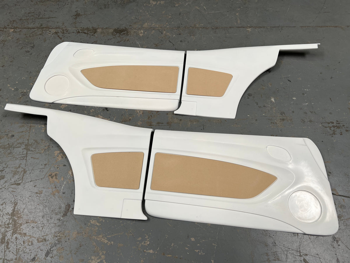 Fesler 1968-69 Camaro fiberglass door panels ready for custom leather upholstery