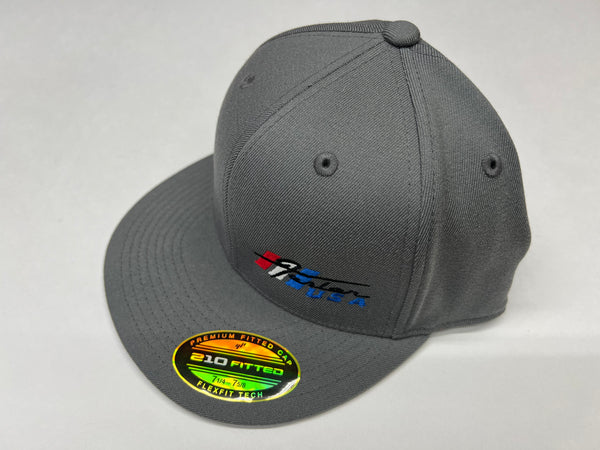 FESLER USA FLEXFIT 210 FITTED GRAY HAT