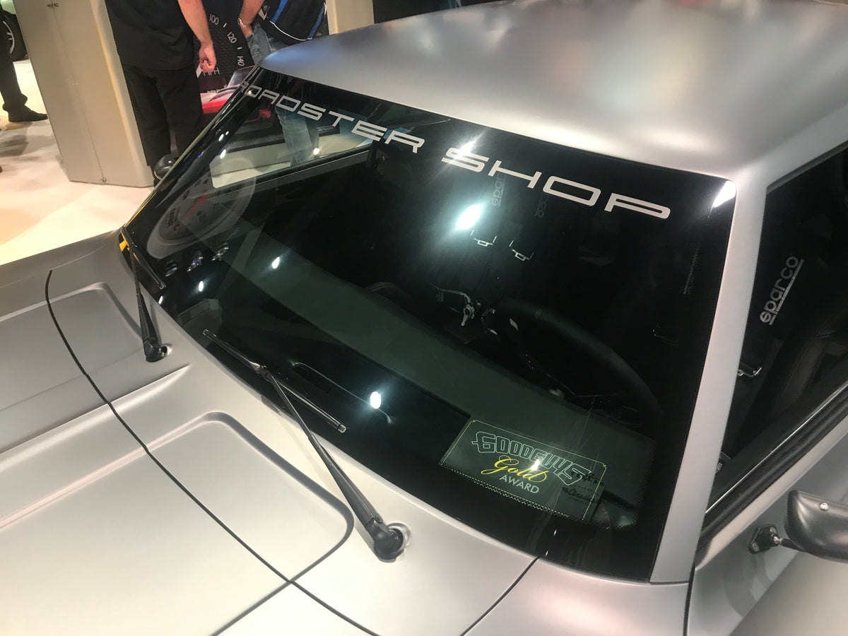 Fesler flush-mount glass kit for 1967-1969 Chevrolet Camaro showing front and rear glass