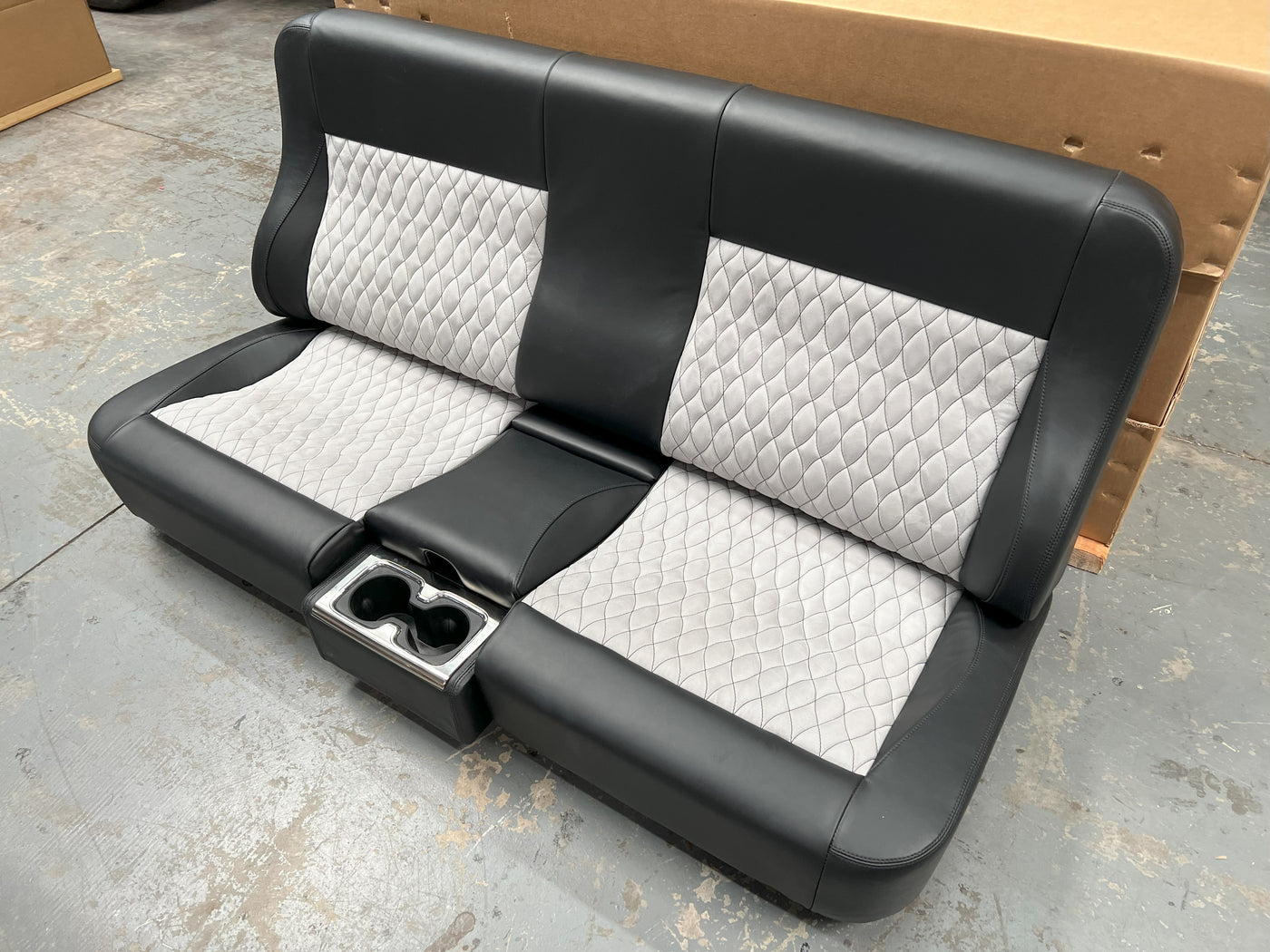 FESLER USA Custom Bench Seat with Built in Custom Center Consoles SHIP