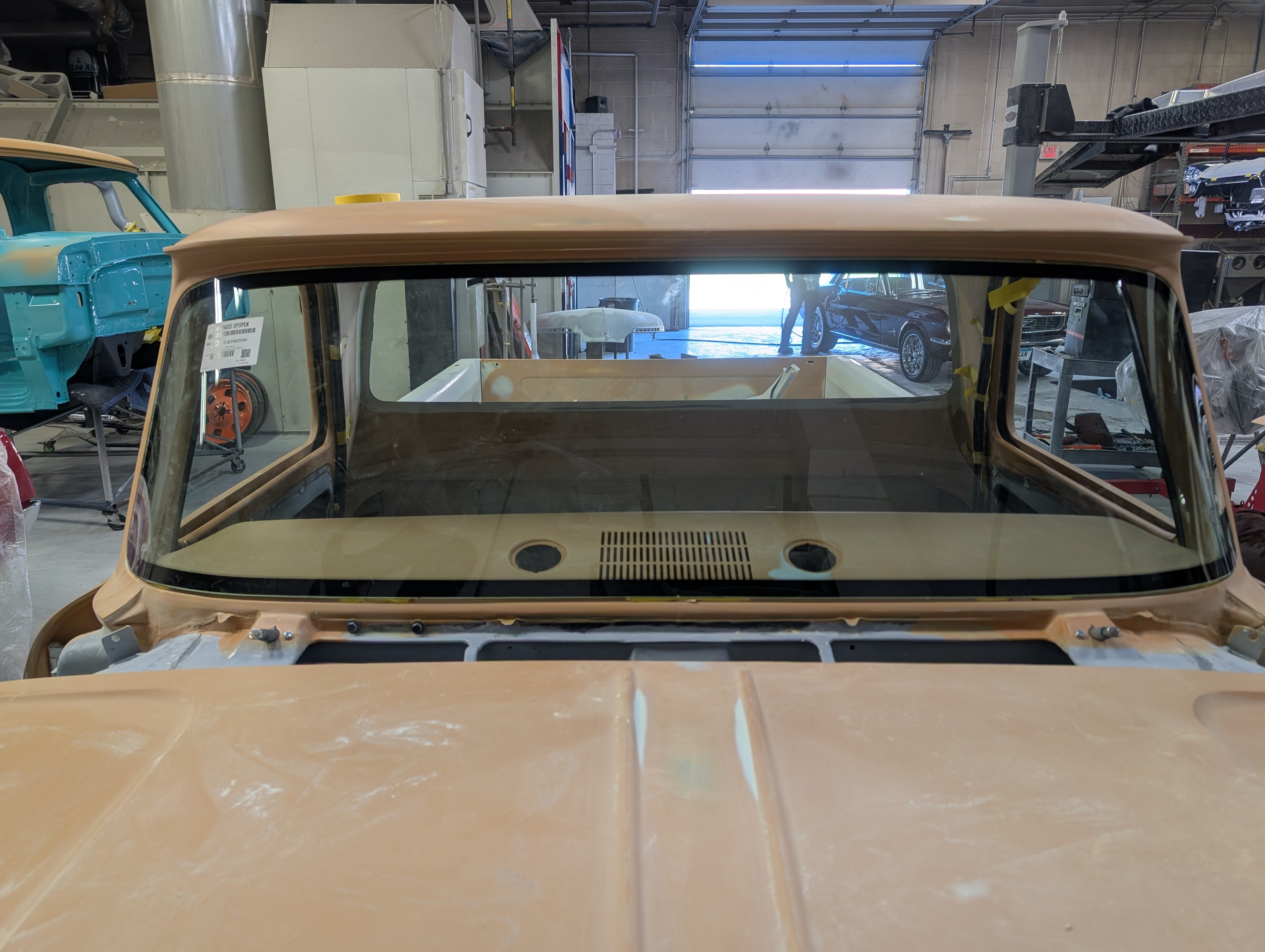 1964-66 C-10 Truck DOT Flush Mount Rubber Less Glass. Made in America.