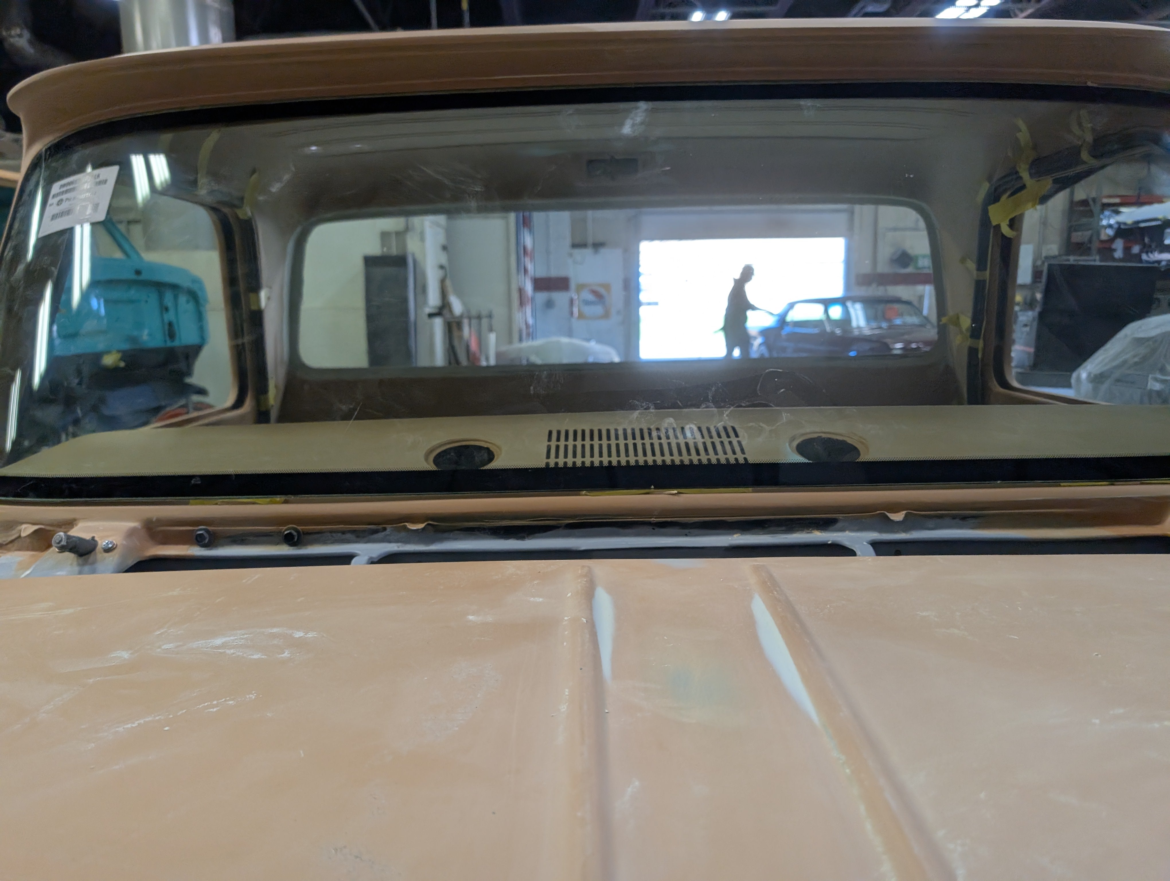 1964-66 C-10 Truck DOT Flush Mount Rubber Less Glass. Made in America.