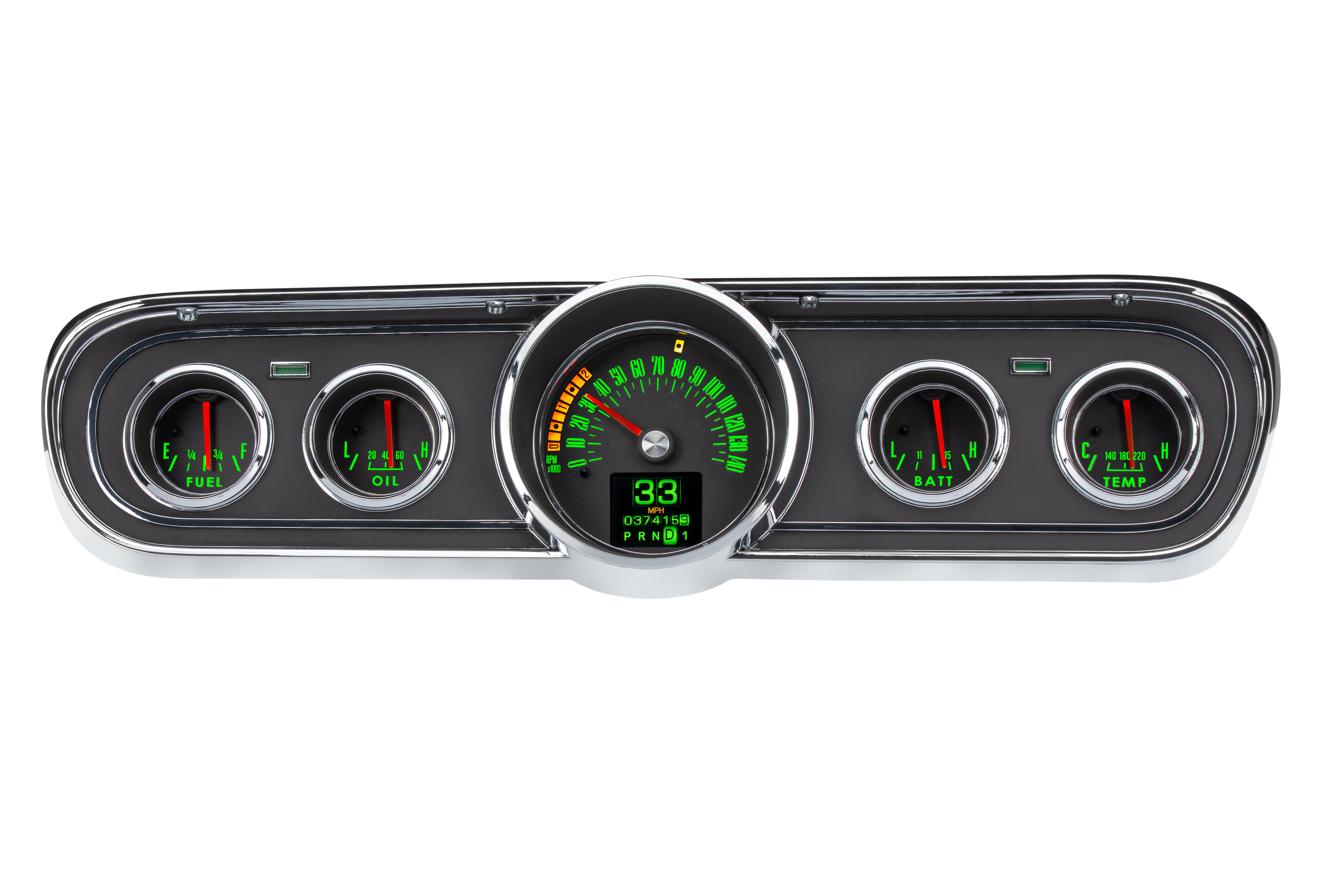 Dakota Digital RTX-65F-MUS-X — 1964.5–1966 Ford Mustang RTX Instrument System