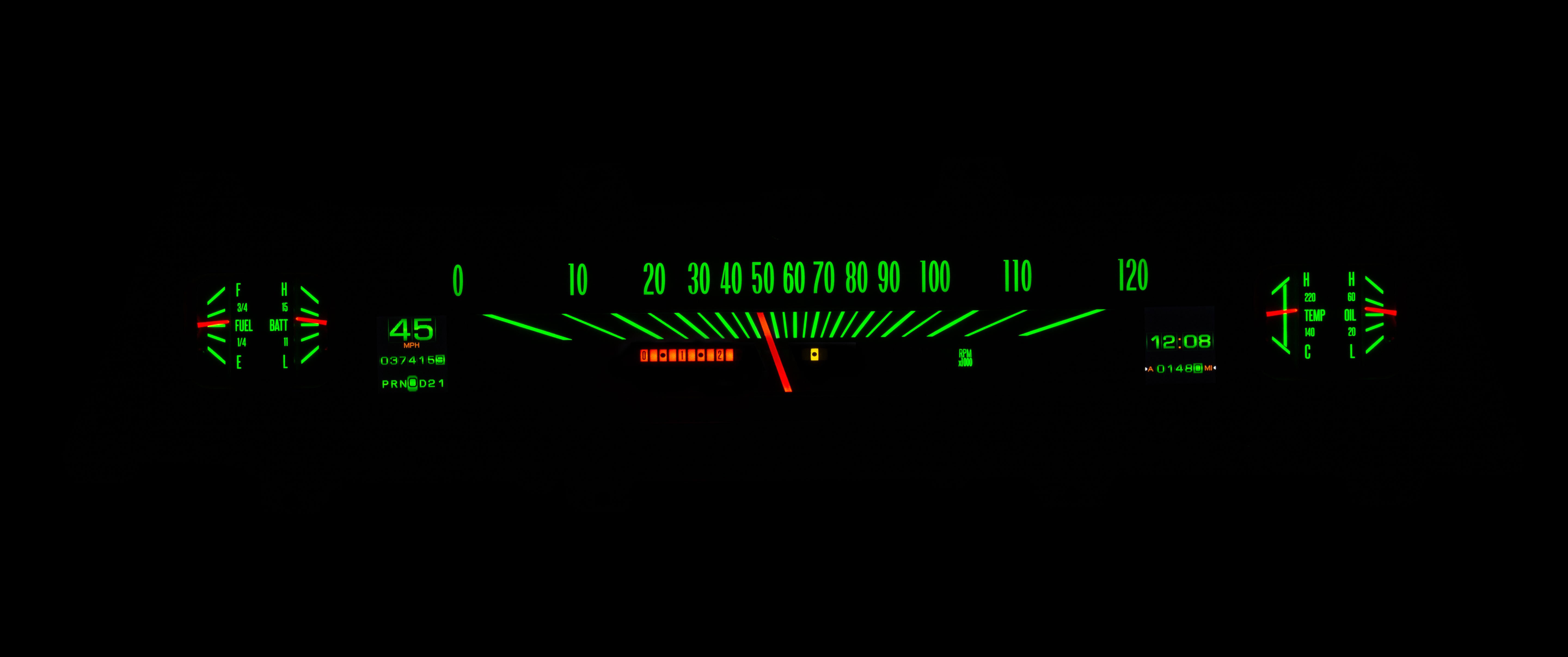 Dakota Digital RTX-66C-CVL-X — 1966–67 Chevy Chevelle/El Camino Chevelle/El Camino RTX Instruments