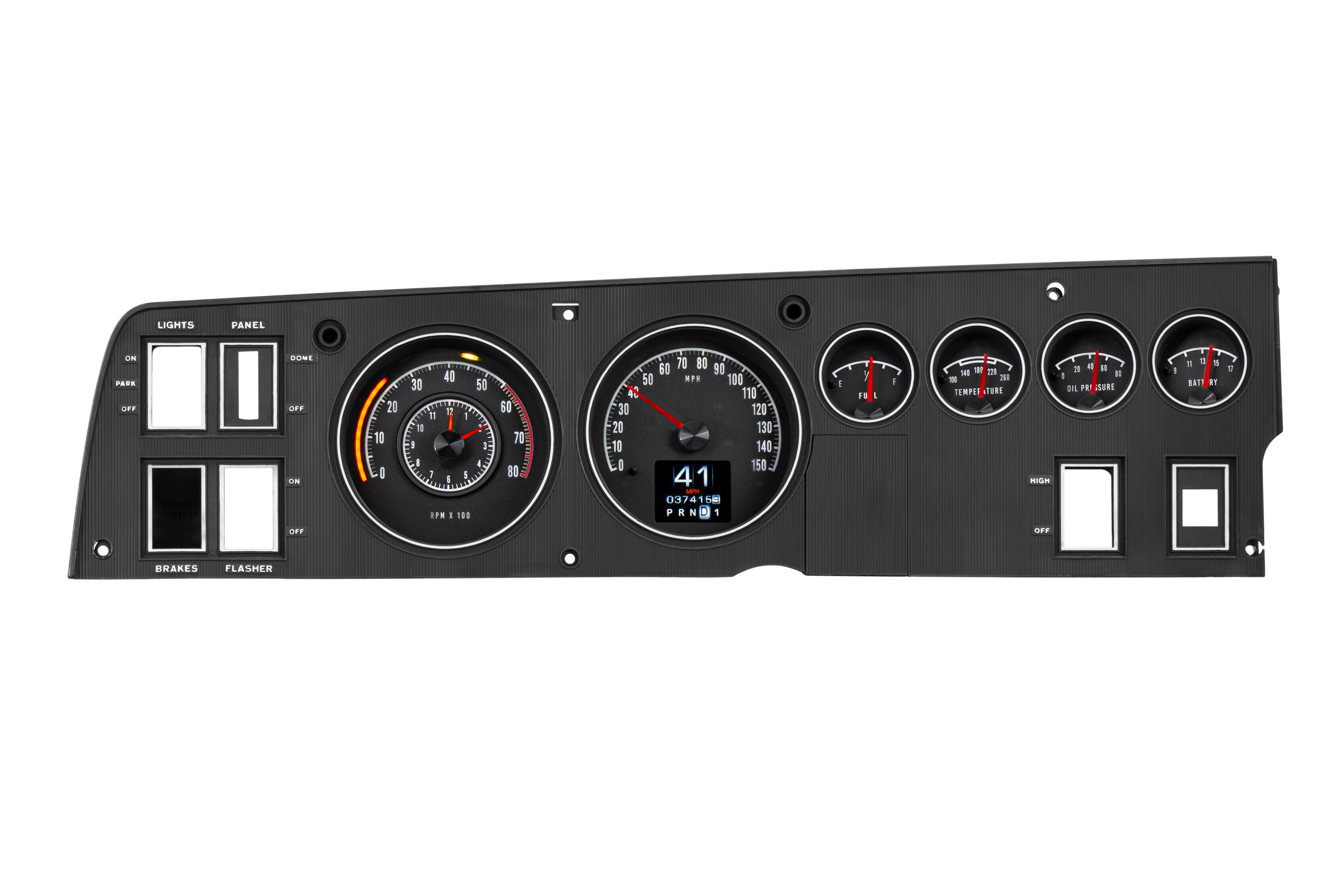 Dakota Digital RTX-68D-CHG-X — 1968–70 Dodge Charger RTX Gauge