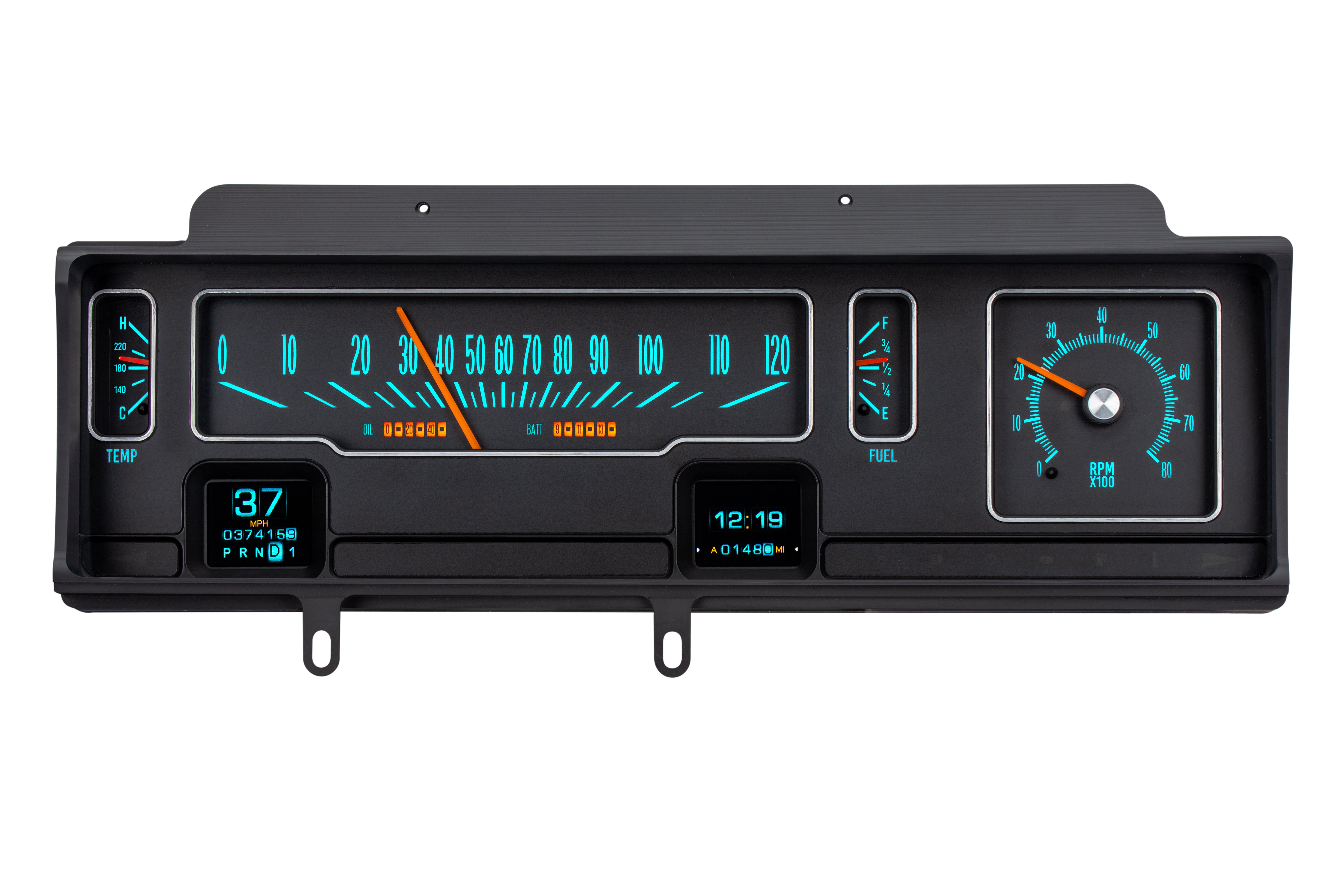 Dakota Digital RTX-70C-MAL-X — 1970–72 Chevy Malibu / Non-SS Chevelle / El Camino RTX Gauge Kit