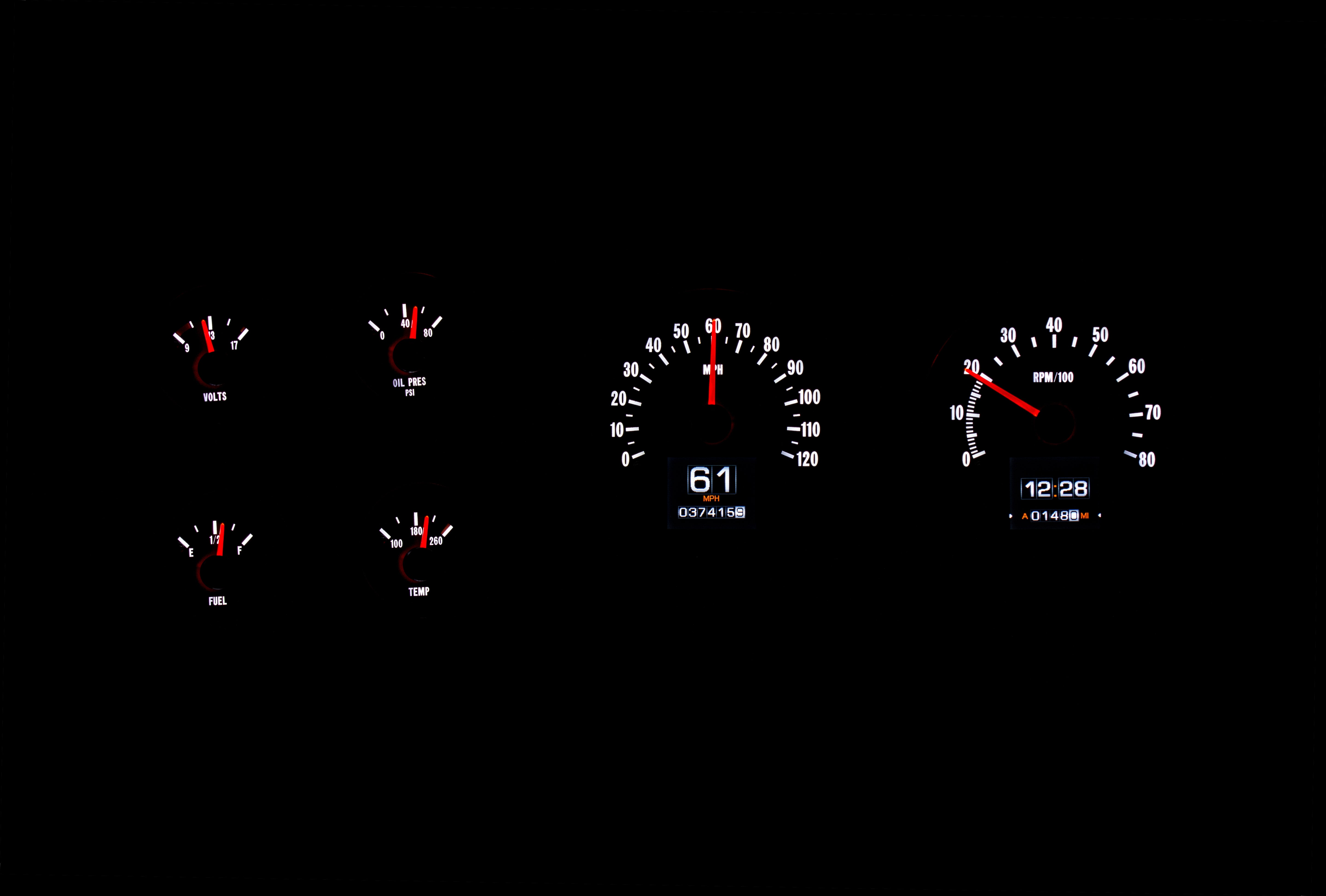 Dakota Digital RTX-73C-PU-X — 1973–1975 Chevy/GMC C10 Truck RTX Instrument System
