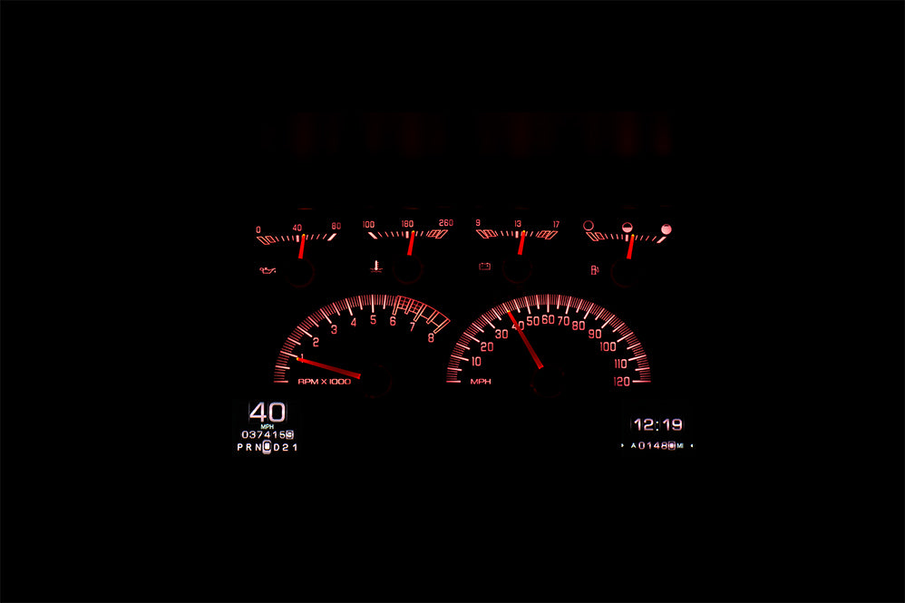 Dakota Digital RTX-92C-PU-X — 1992–1994 GM SUV (Blazer/Suburban) & Chevy/GMC Truck RTX Instrument System
