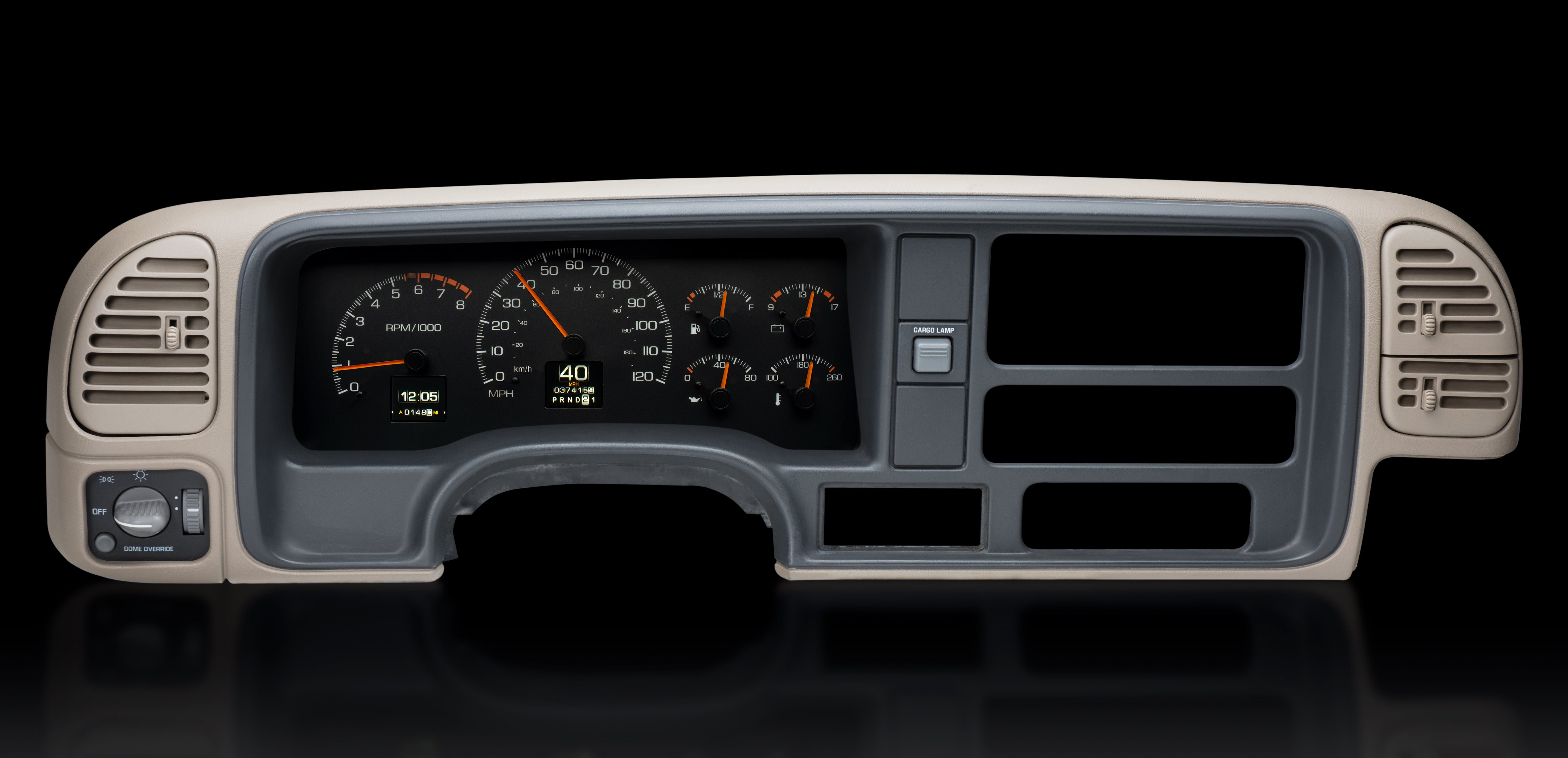 Dakota Digital RTX-95C-PU-X — 1995–98 Chevy/GMC Truck & 1995–00 SUV/HD RTX Gauge Kit
