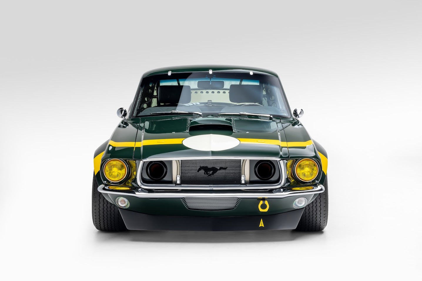 1964-1968 Ford Mustang Notchback Rear Glass & Gasket – Tinted Green