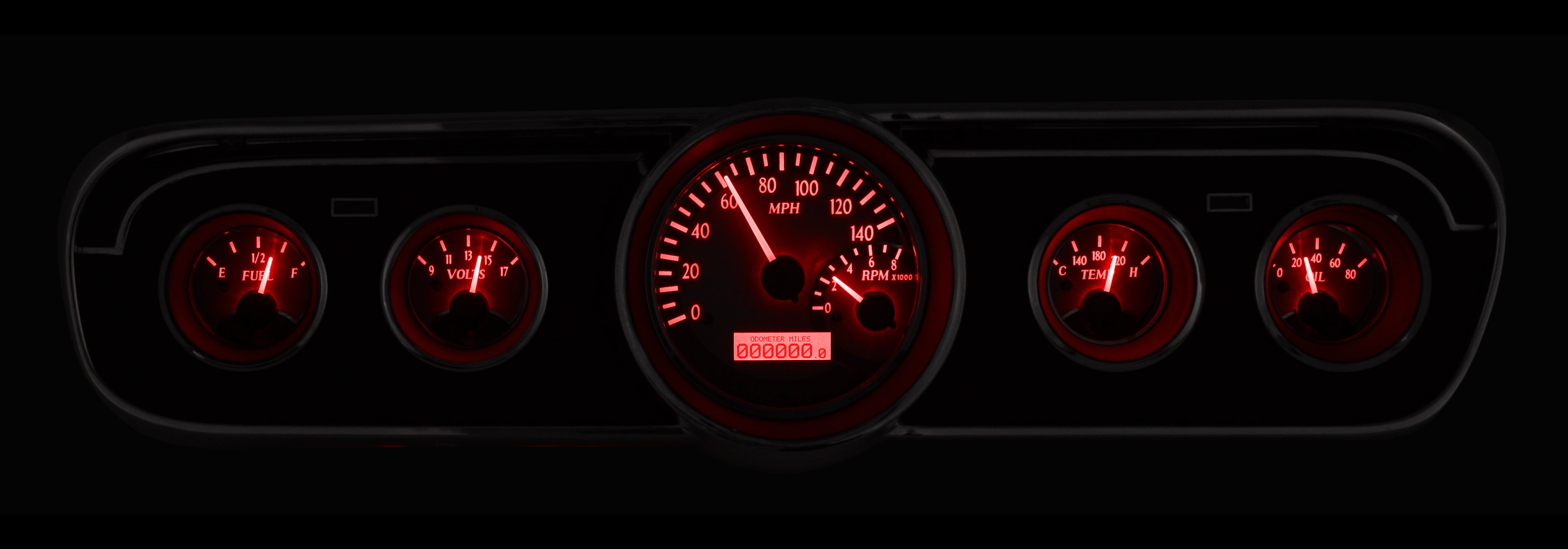 Dakota Digital VHX-65F-MUS — 1964.5–1966 Ford Mustang VHX Instrument S