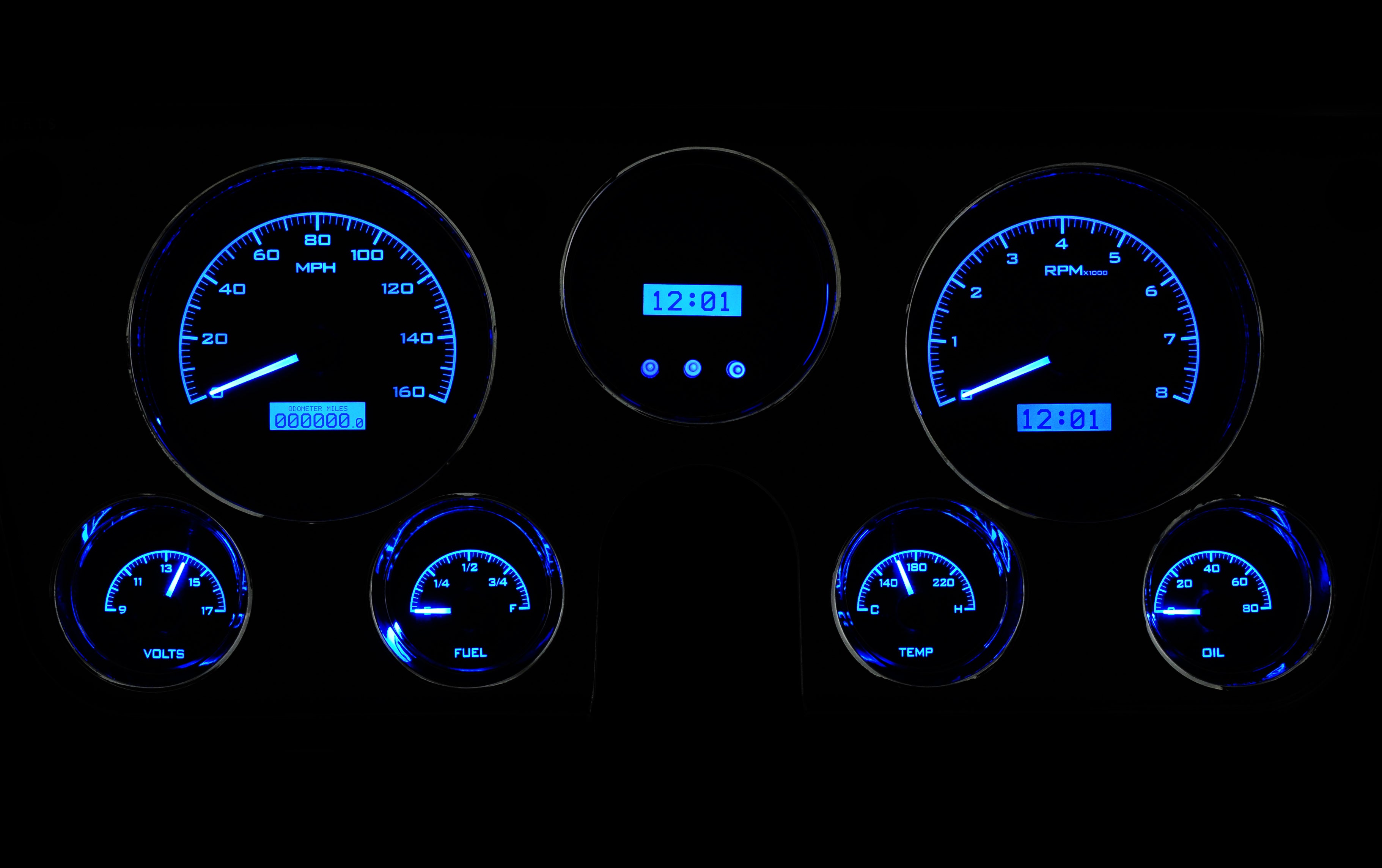 Dakota Digital VHX-67C-PU — 1967–1972 Chevy/GMC C10 Truck VHX Instrument System
