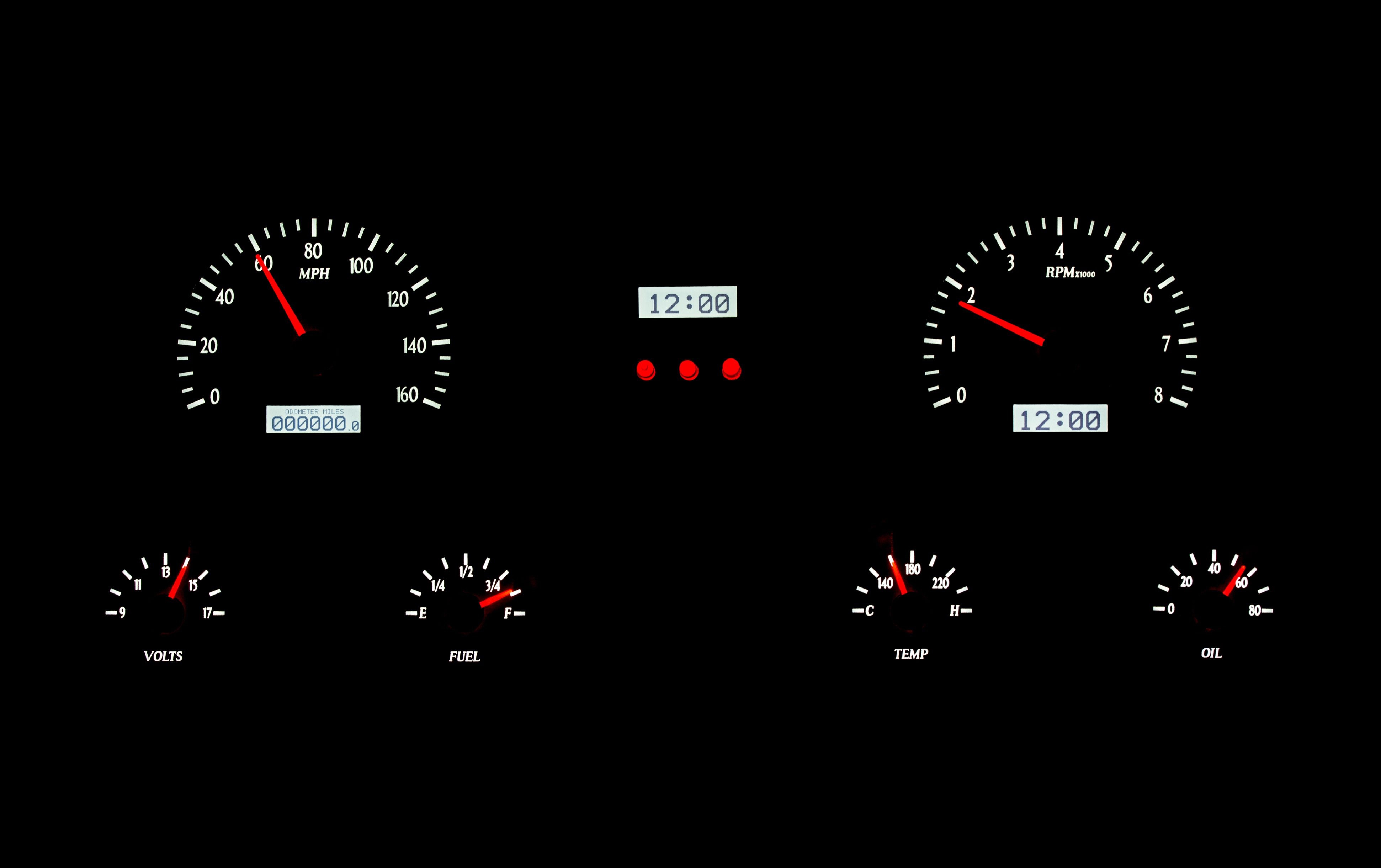 Dakota Digital VHX-67C-PU — 1967–1972 Chevy/GMC C10 Truck VHX Instrument System