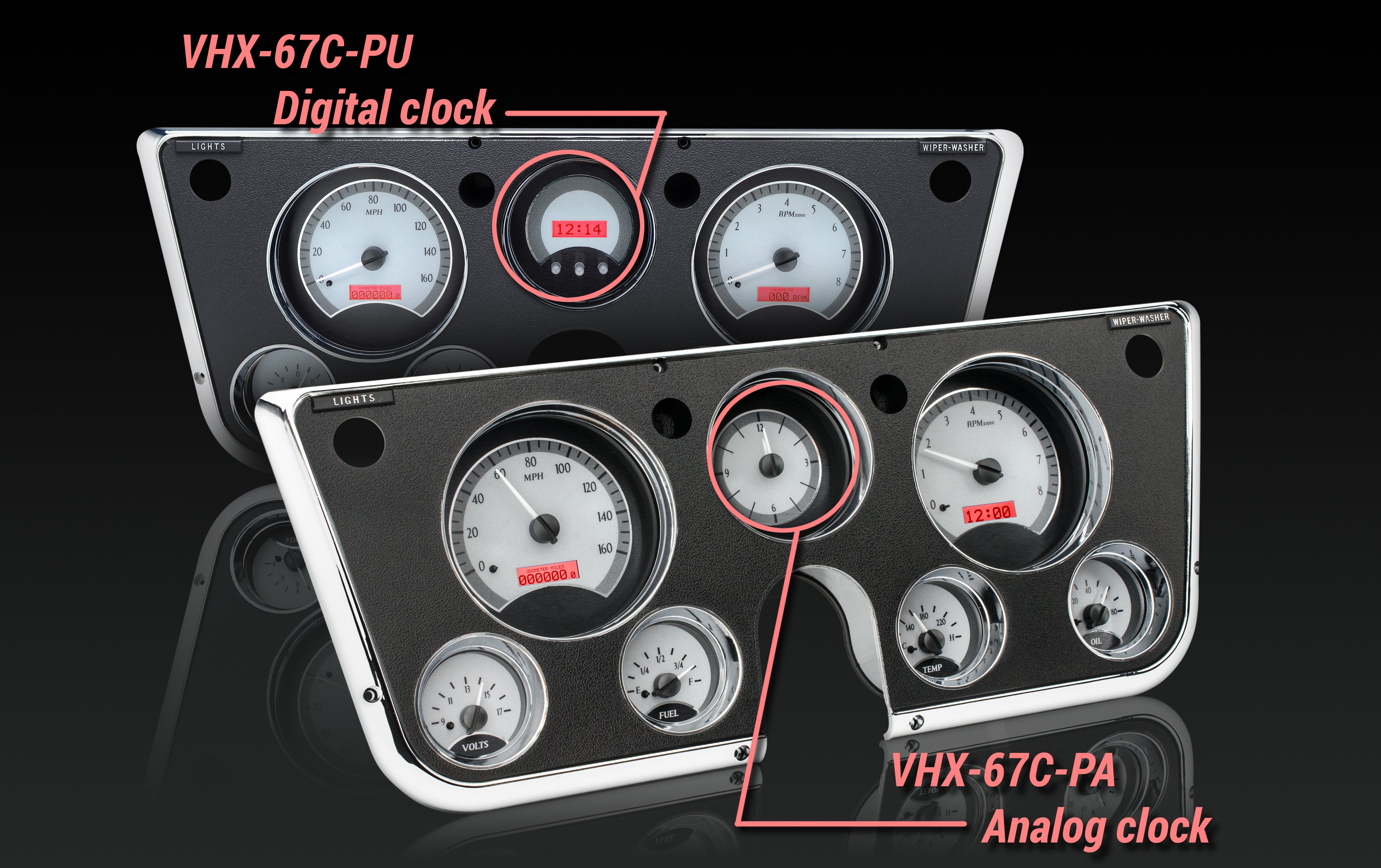 Dakota Digital VHX-67C-PU — 1967–1972 Chevy/GMC C10 Truck VHX Instrument System