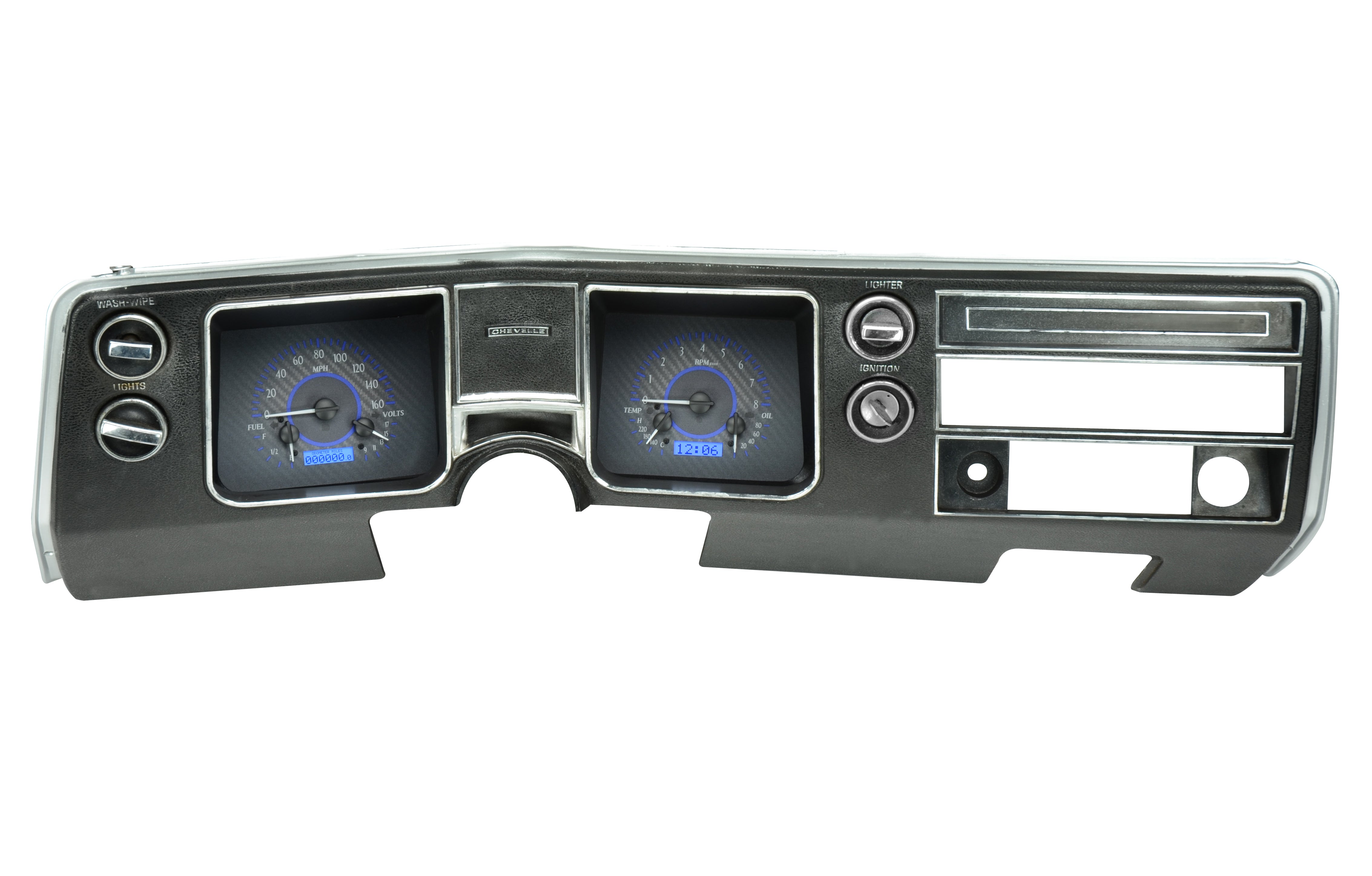1968 Chevelle & El Camino Dash Knob & Switch Kit With Bezel Trim - American Made